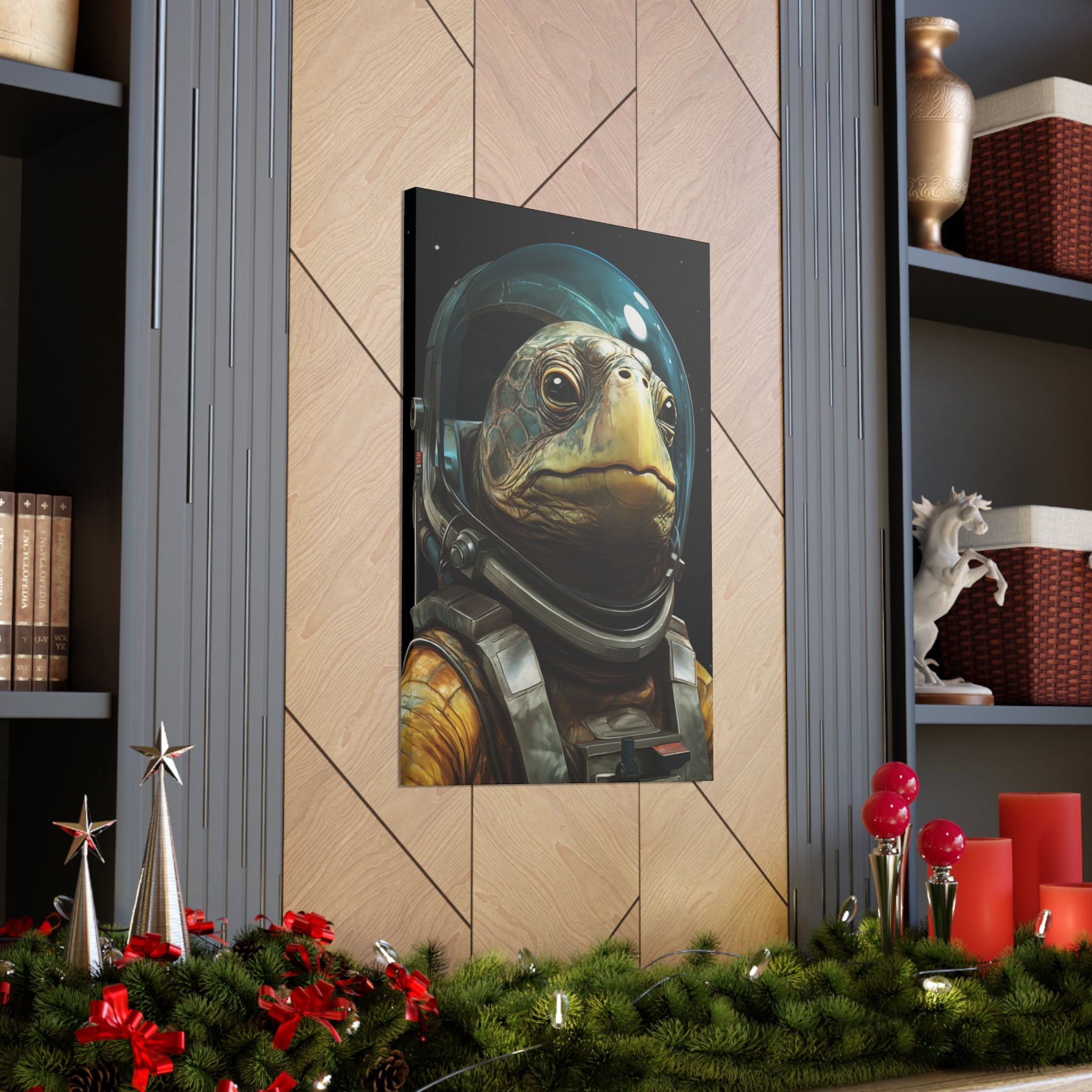 AstroTurtle 1 Canvas Wall Art - SynthFrame