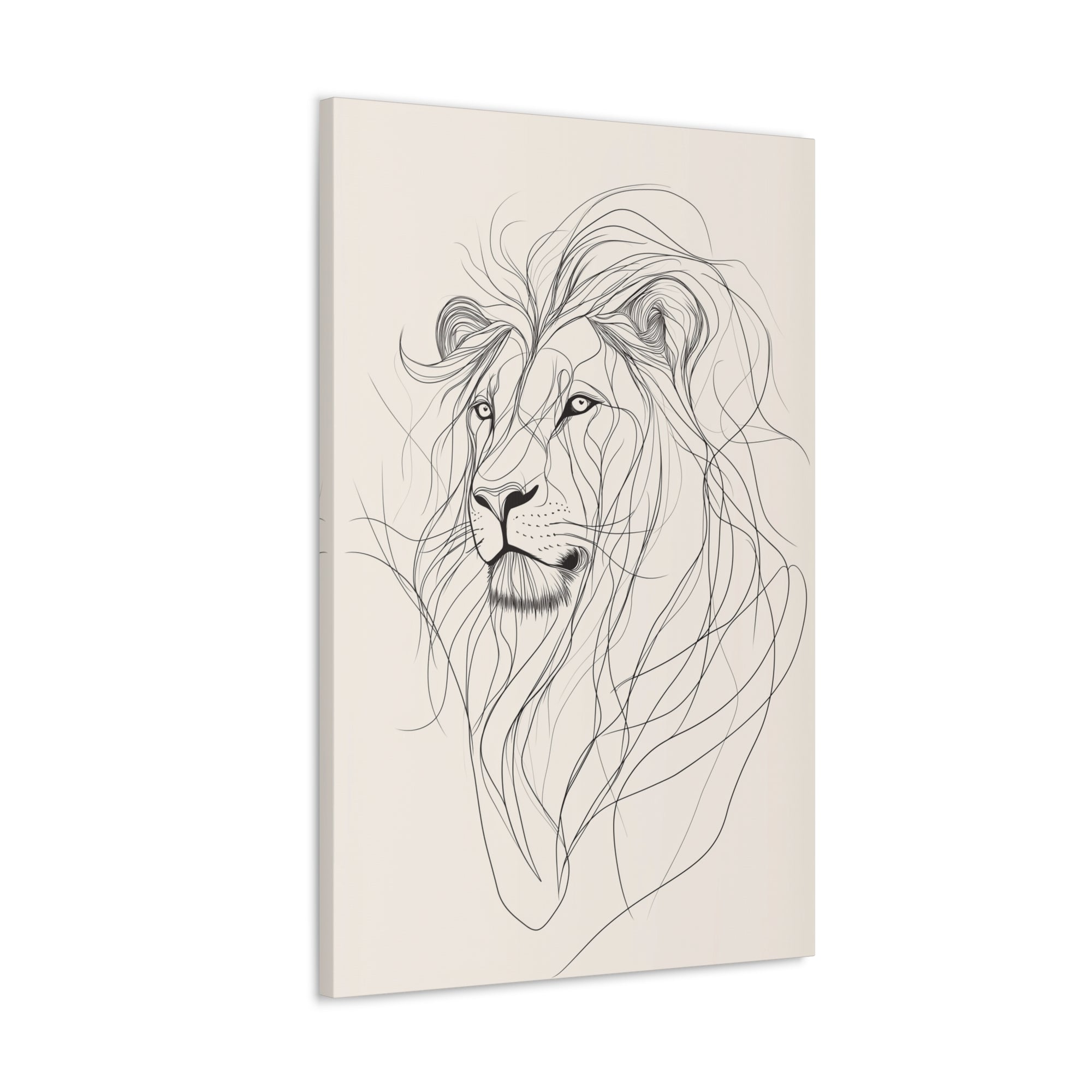 Essence of Lion Canvas Wall Art - SynthFrame