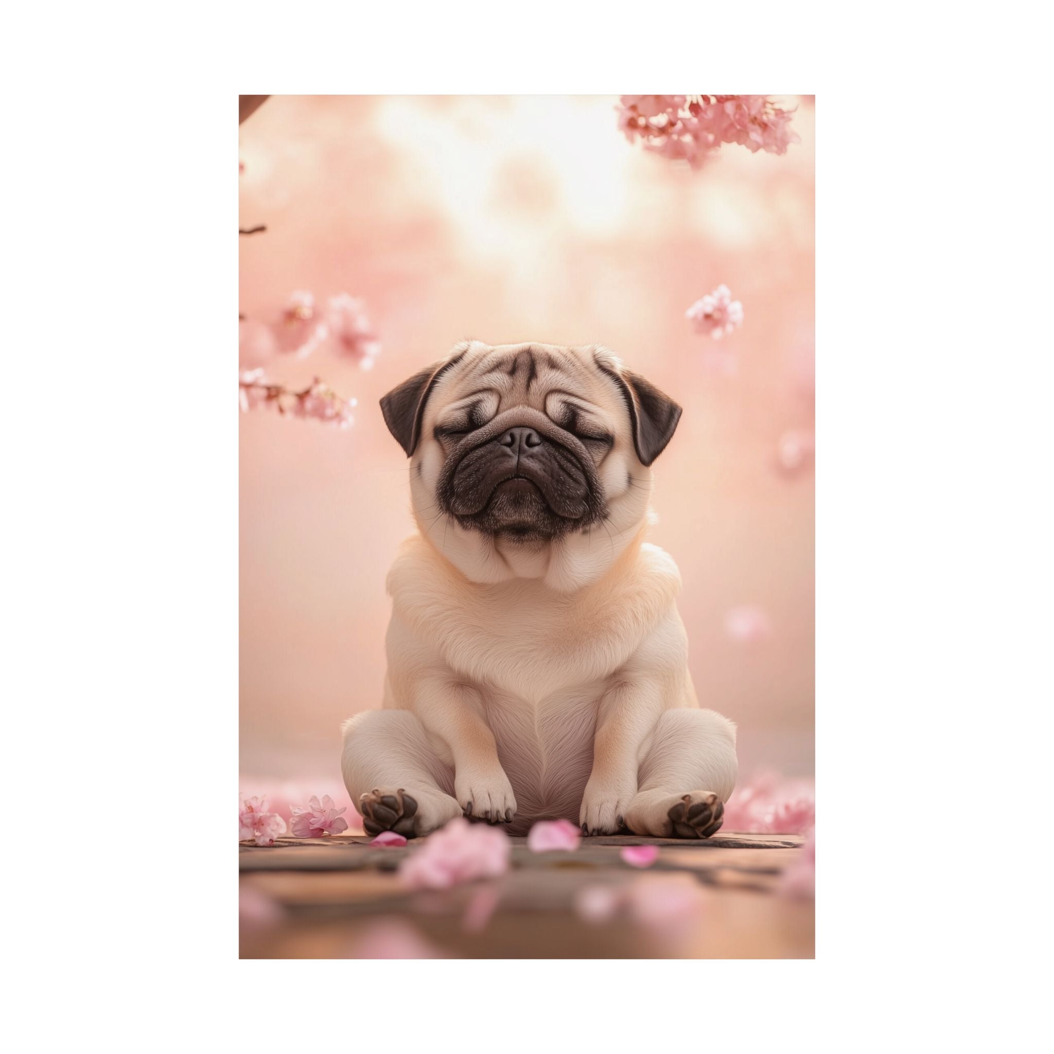 Zen Pug Poster