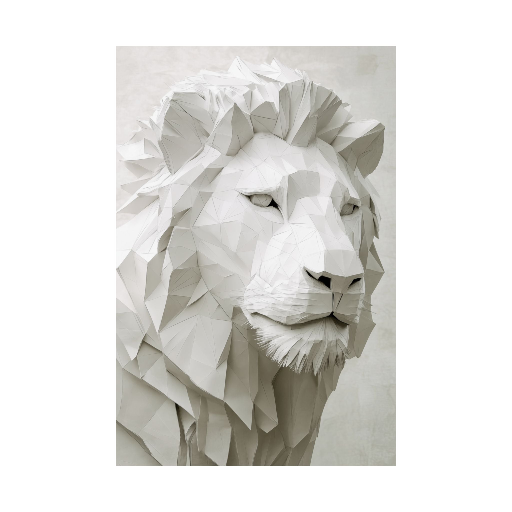 Folded Lion Poster