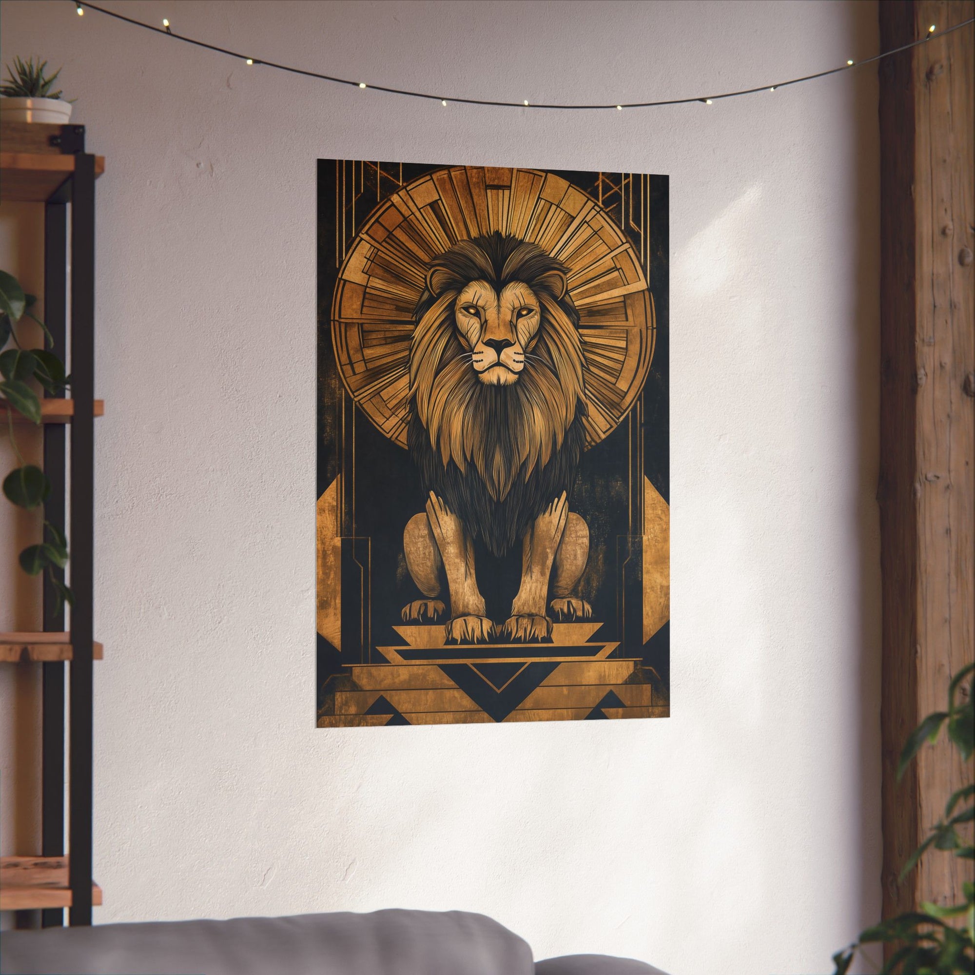 Gilded Lion Poster