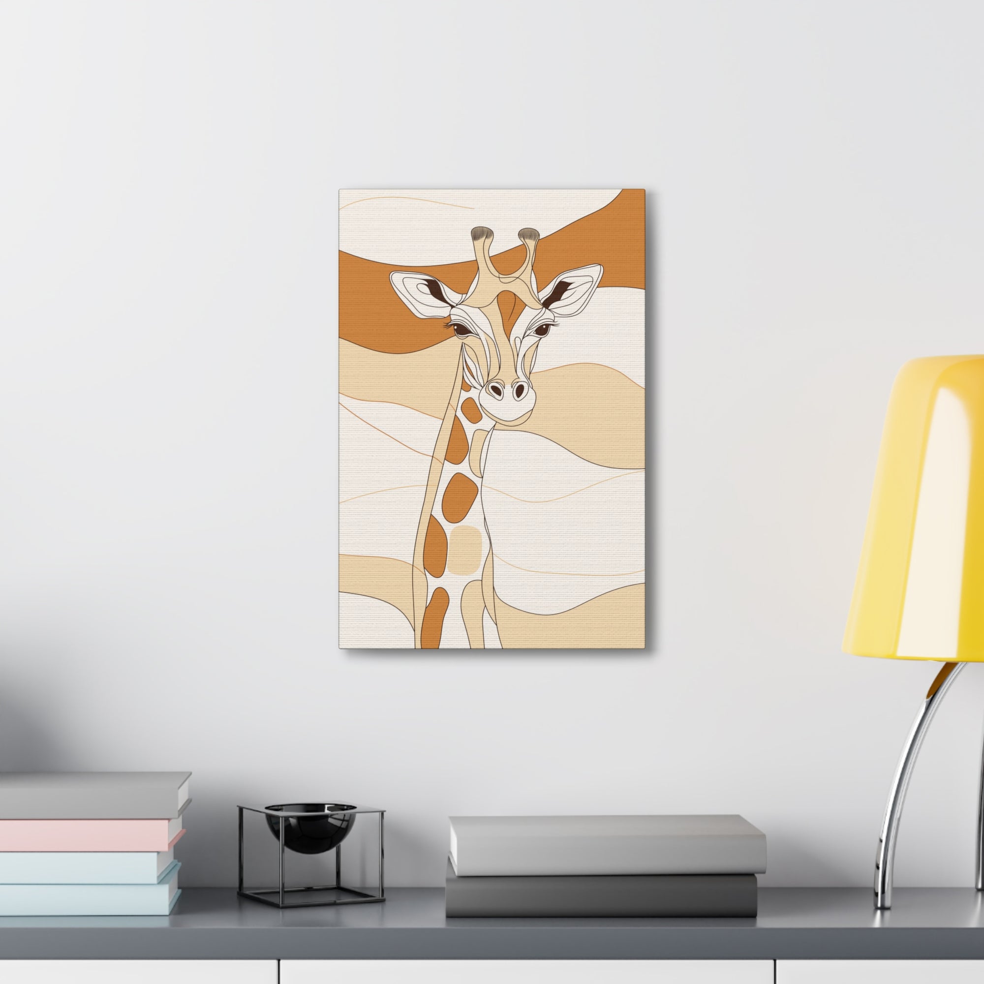 Essence of Giraffe Canvas Wall Art - SynthFrame