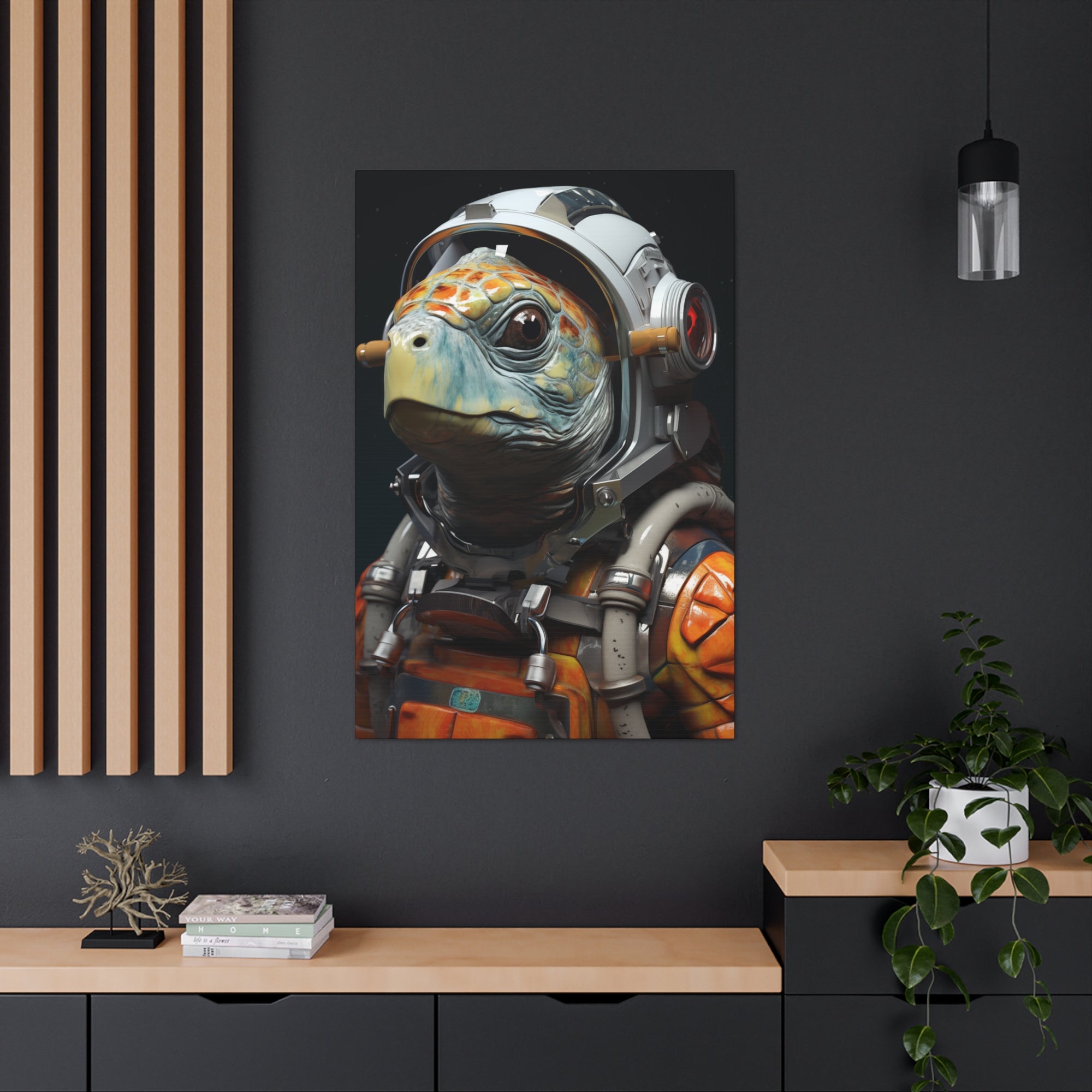 AstroTurtle 3 Canvas Wall Art - SynthFrame