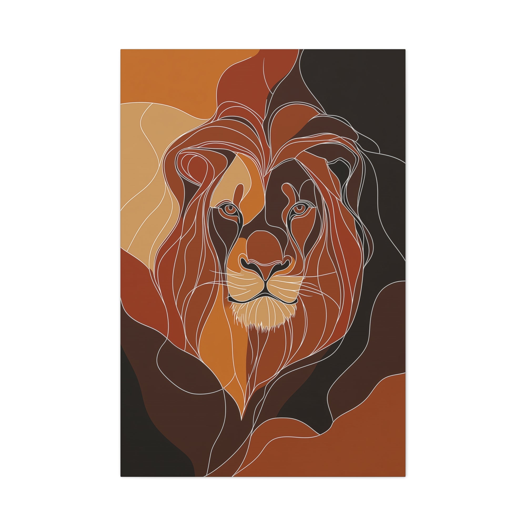 Essence of Lion Canvas Wall Art - SynthFrame