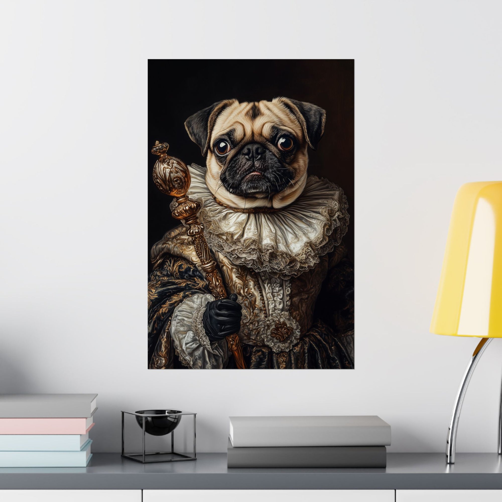 Renaissance Pug Poster