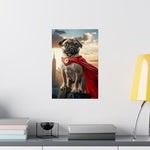 Superhero Pug Poster