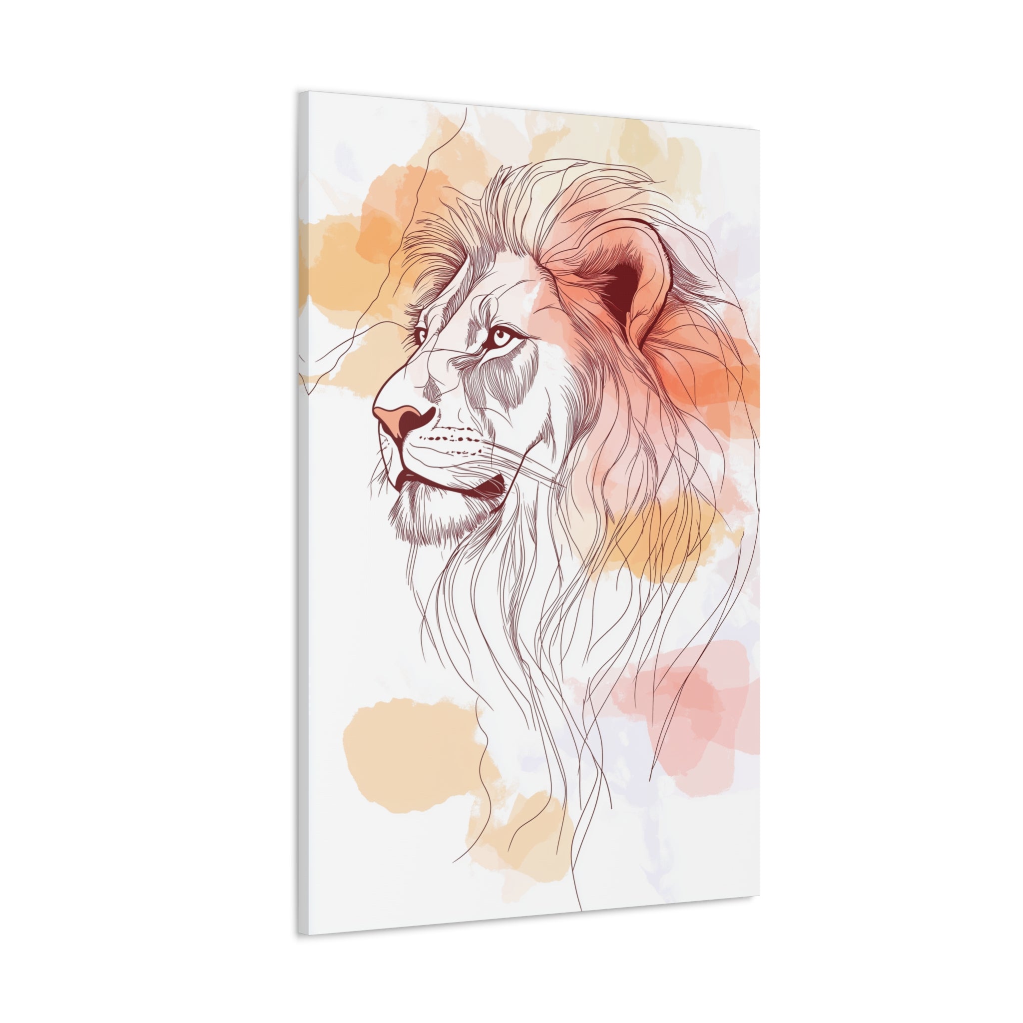 Essence of Lion Canvas Wall Art - SynthFrame