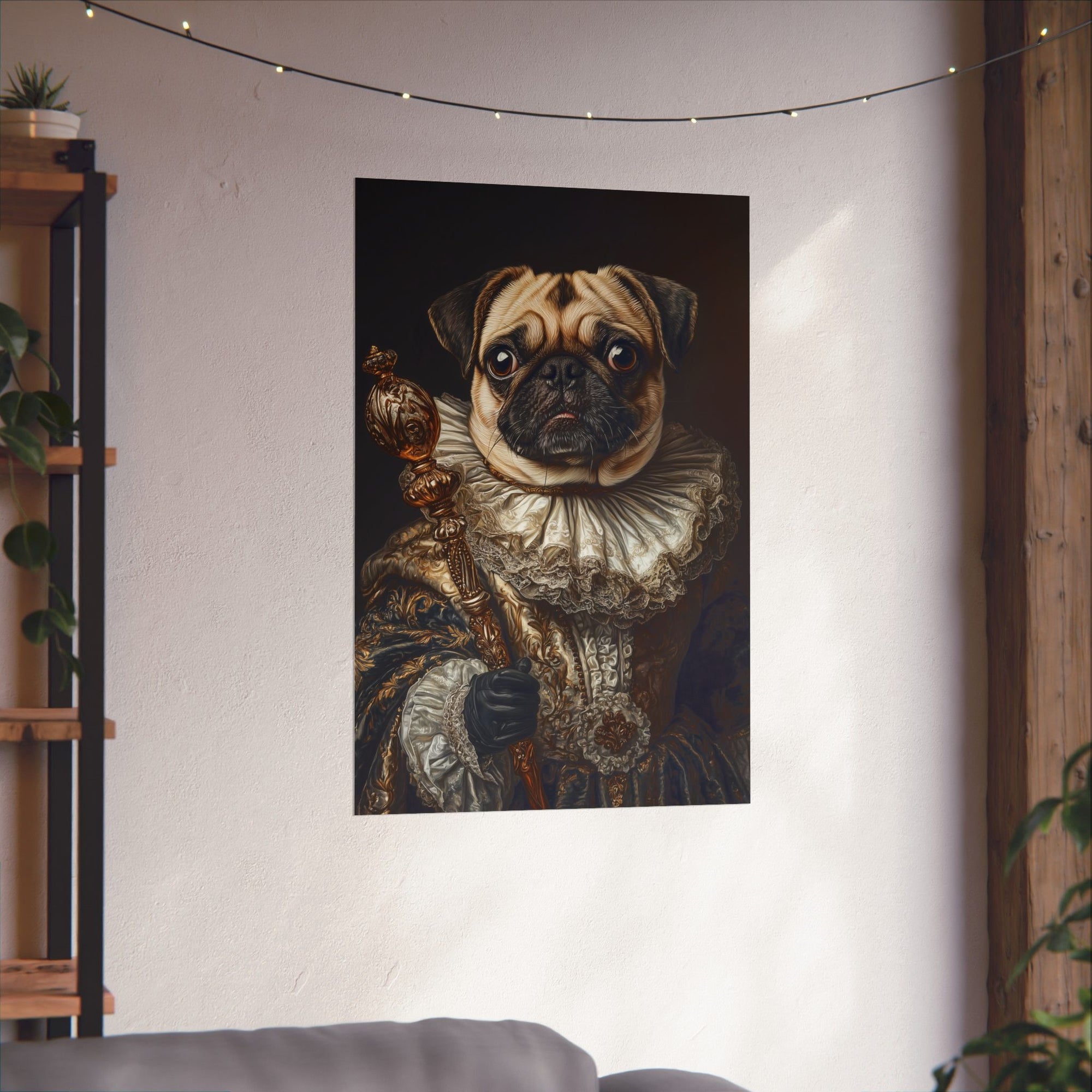 Renaissance Pug Poster