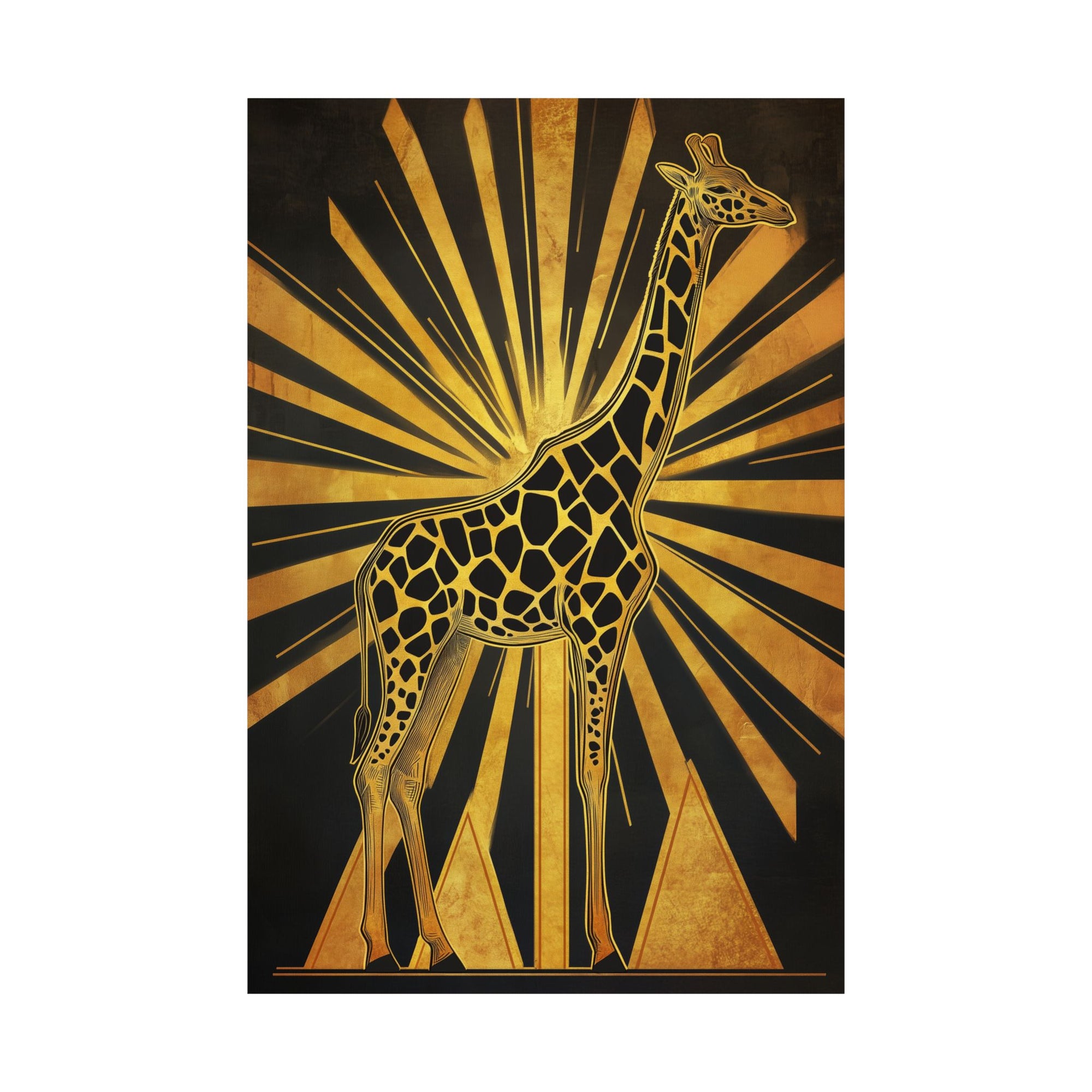 Gilded Giraffe Poster