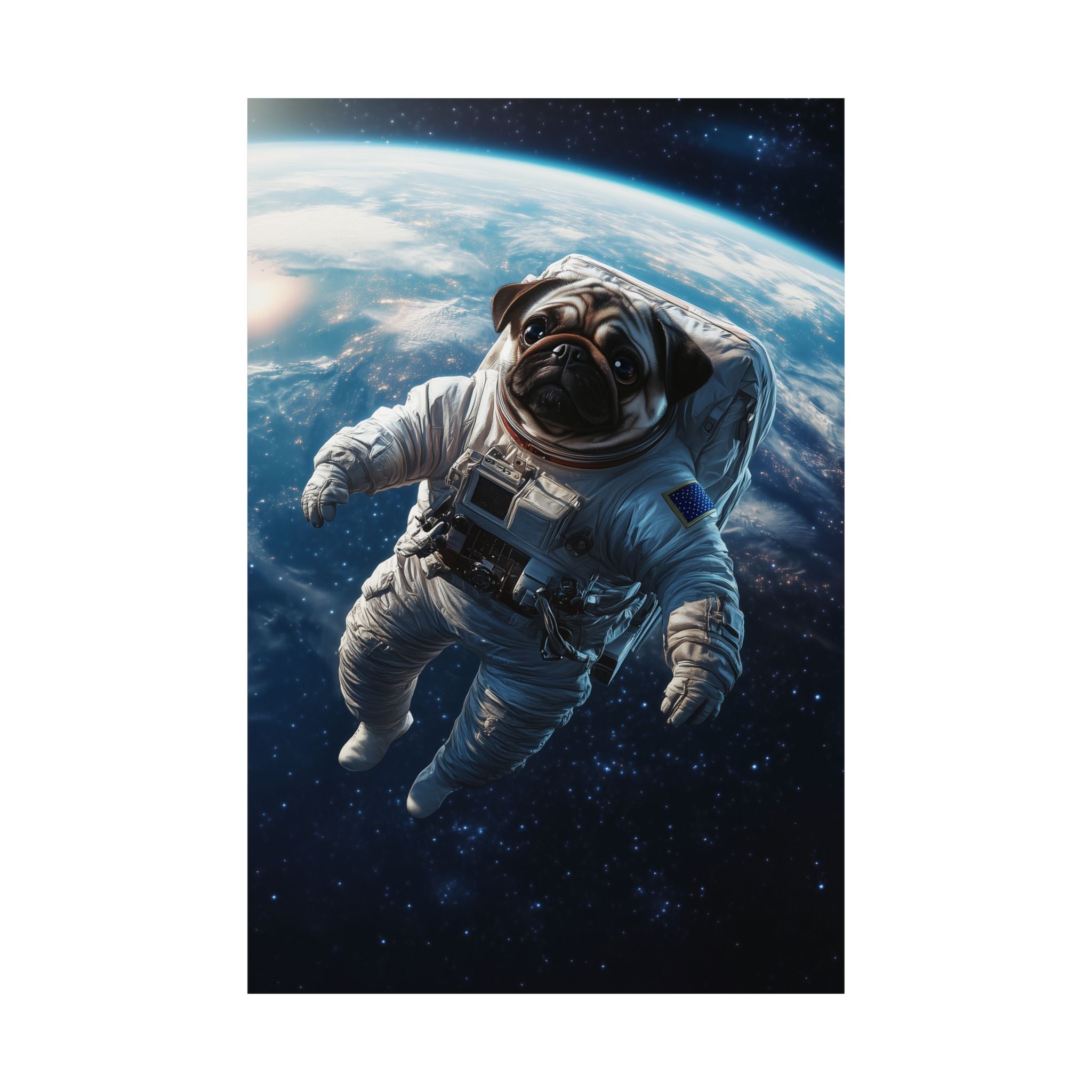 Cosmic Pug Poster