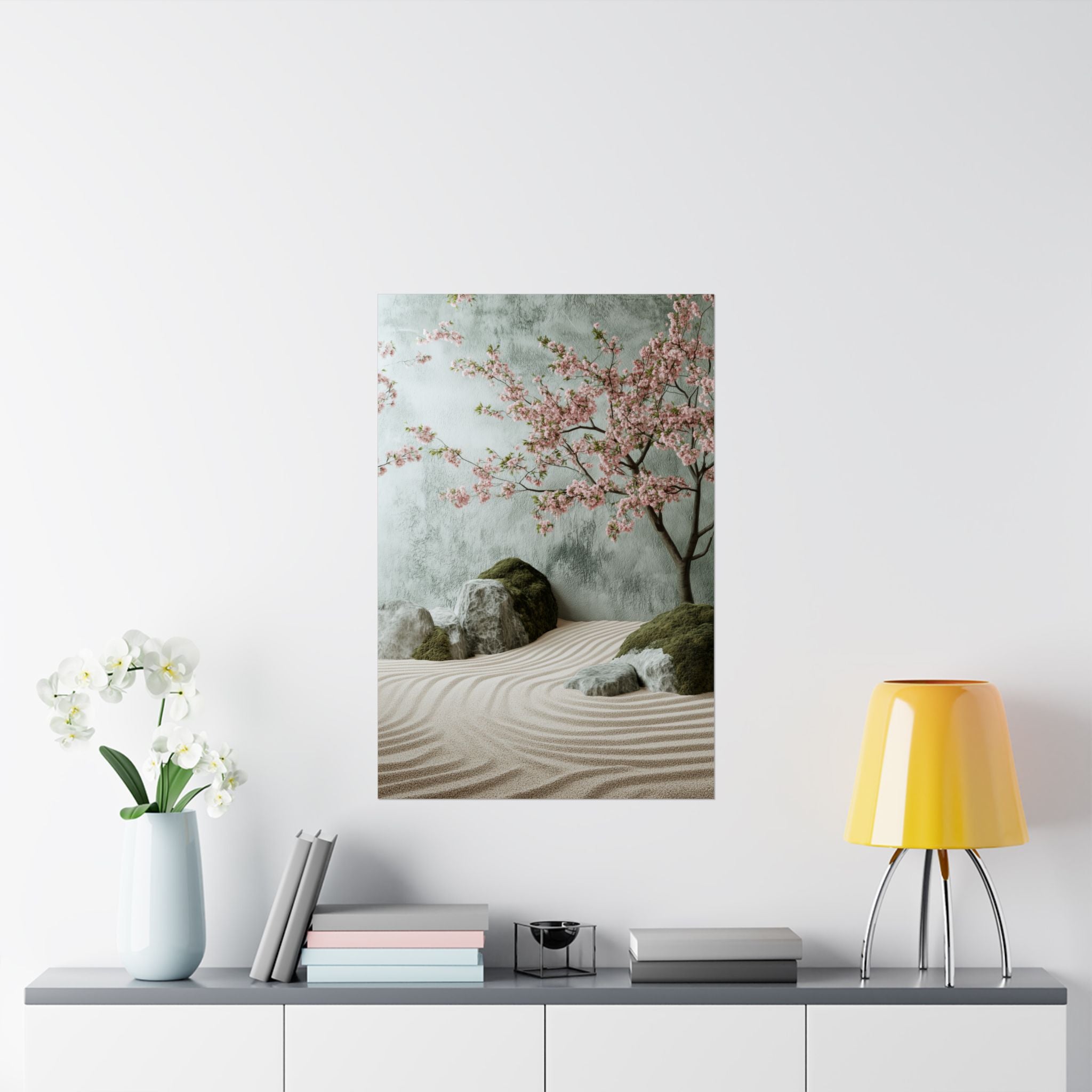 Zen Japanese Garden Poster Wall Art - SynthFrame