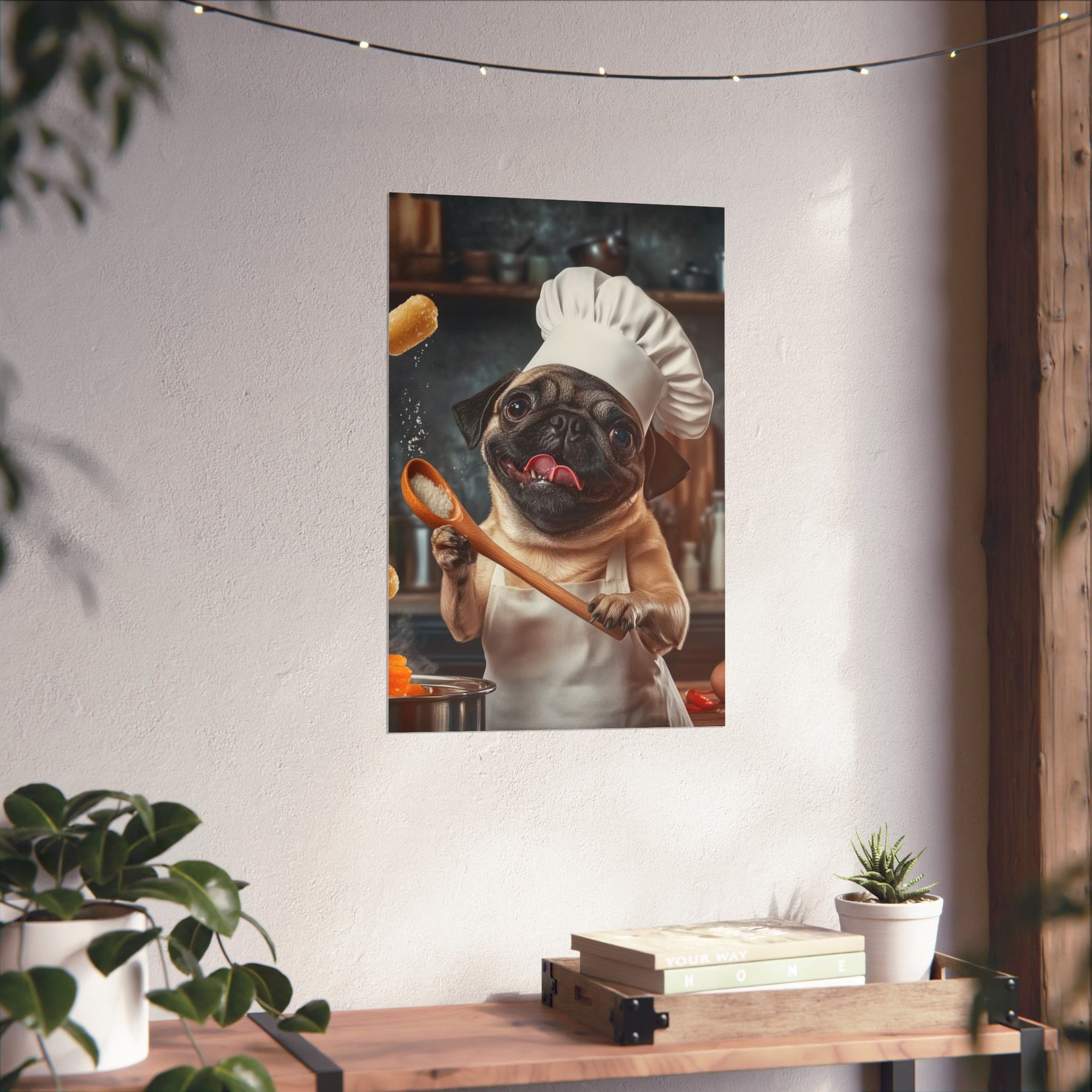 Chef Pug Poster