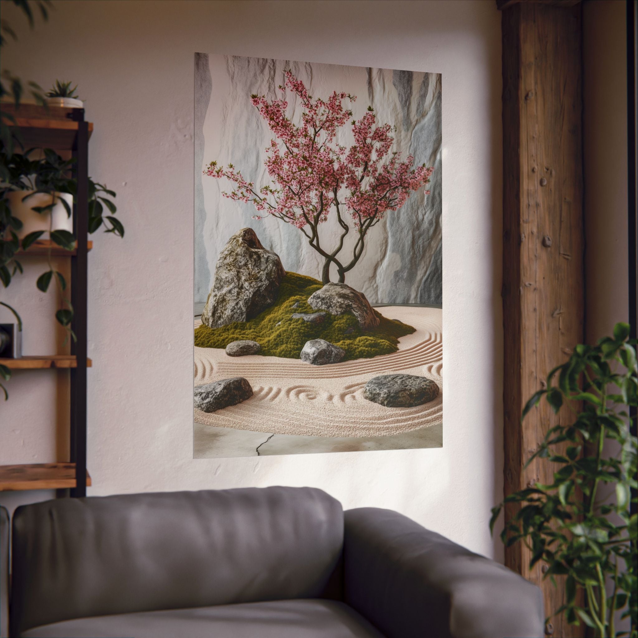 Zen Japanese Garden Poster Wall Art - SynthFrame