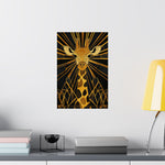 Gilded Giraffe Poster