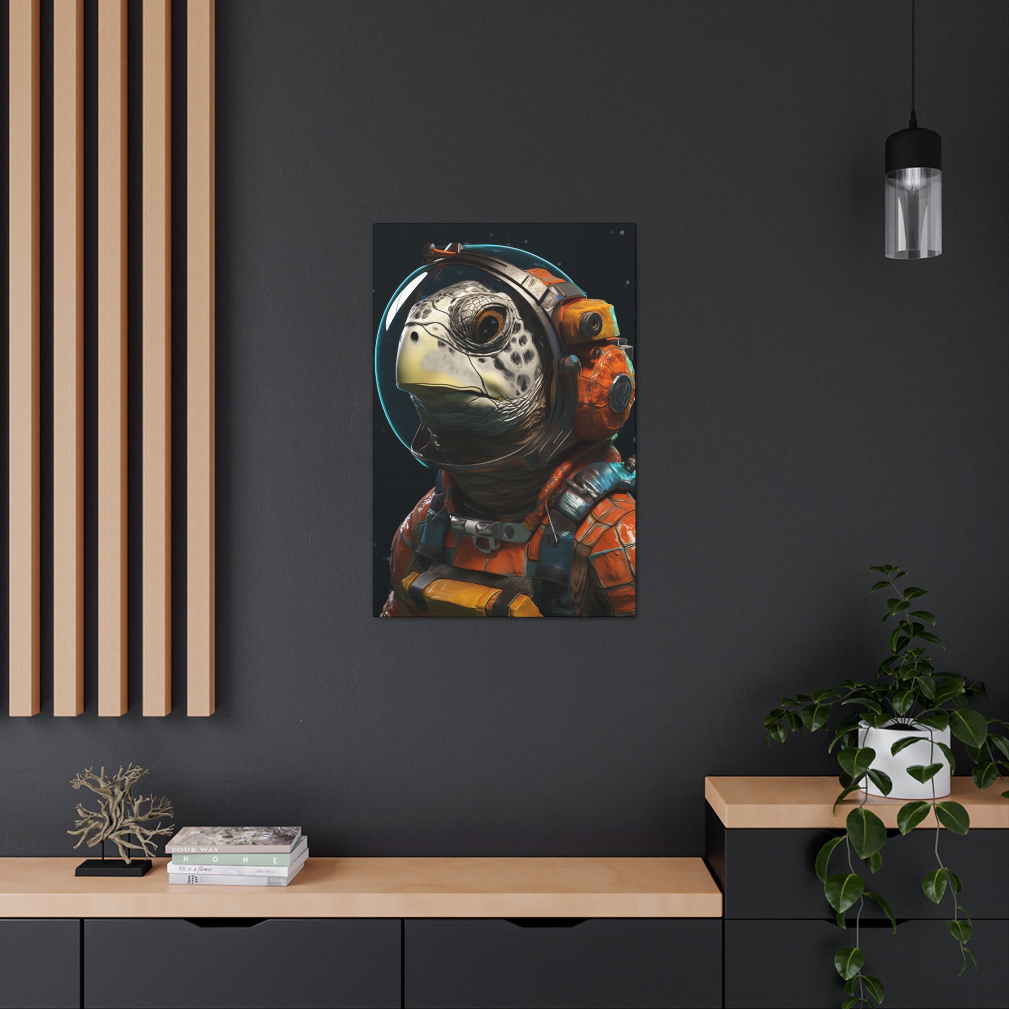 AstroTurtle 2 Canvas Wall Art - SynthFrame