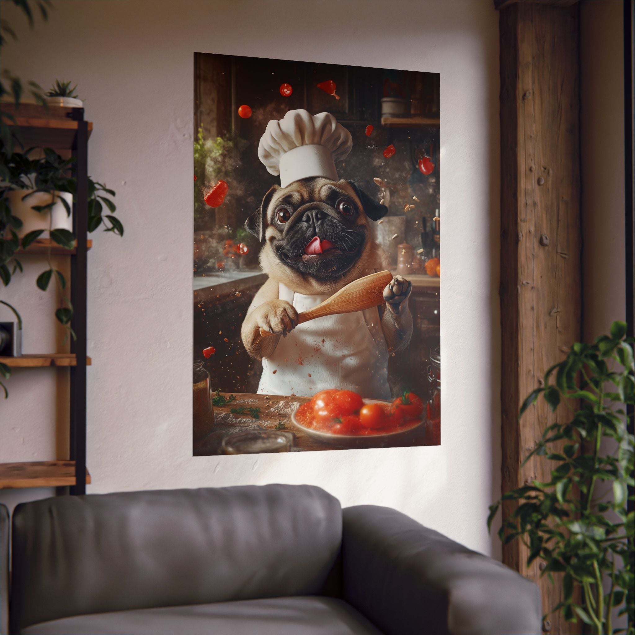 Chef Pug Poster