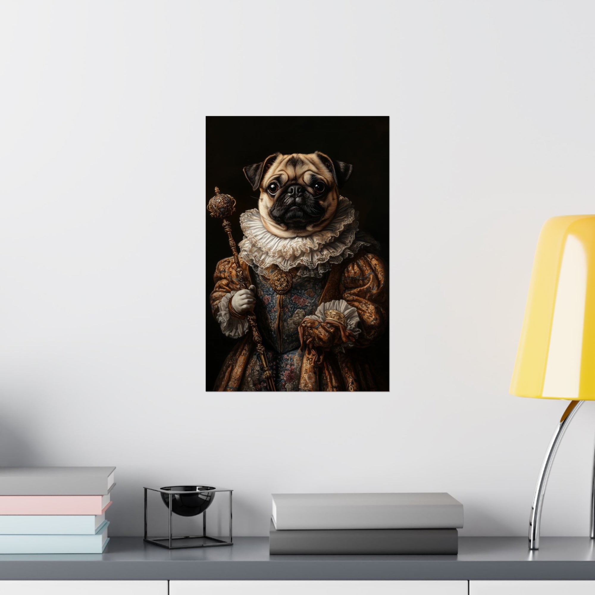 Renaissance Pug Poster