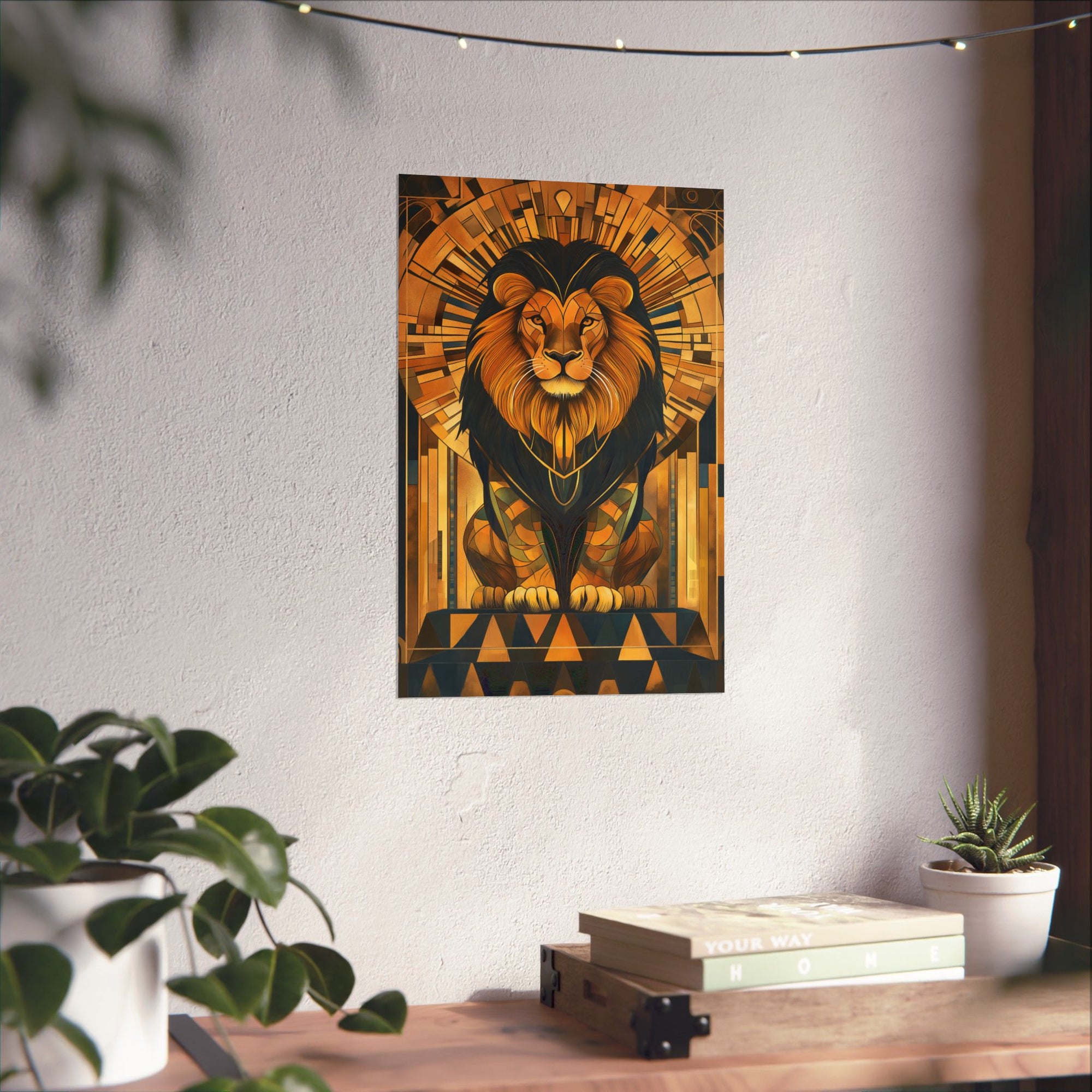 Gilded Lion Poster