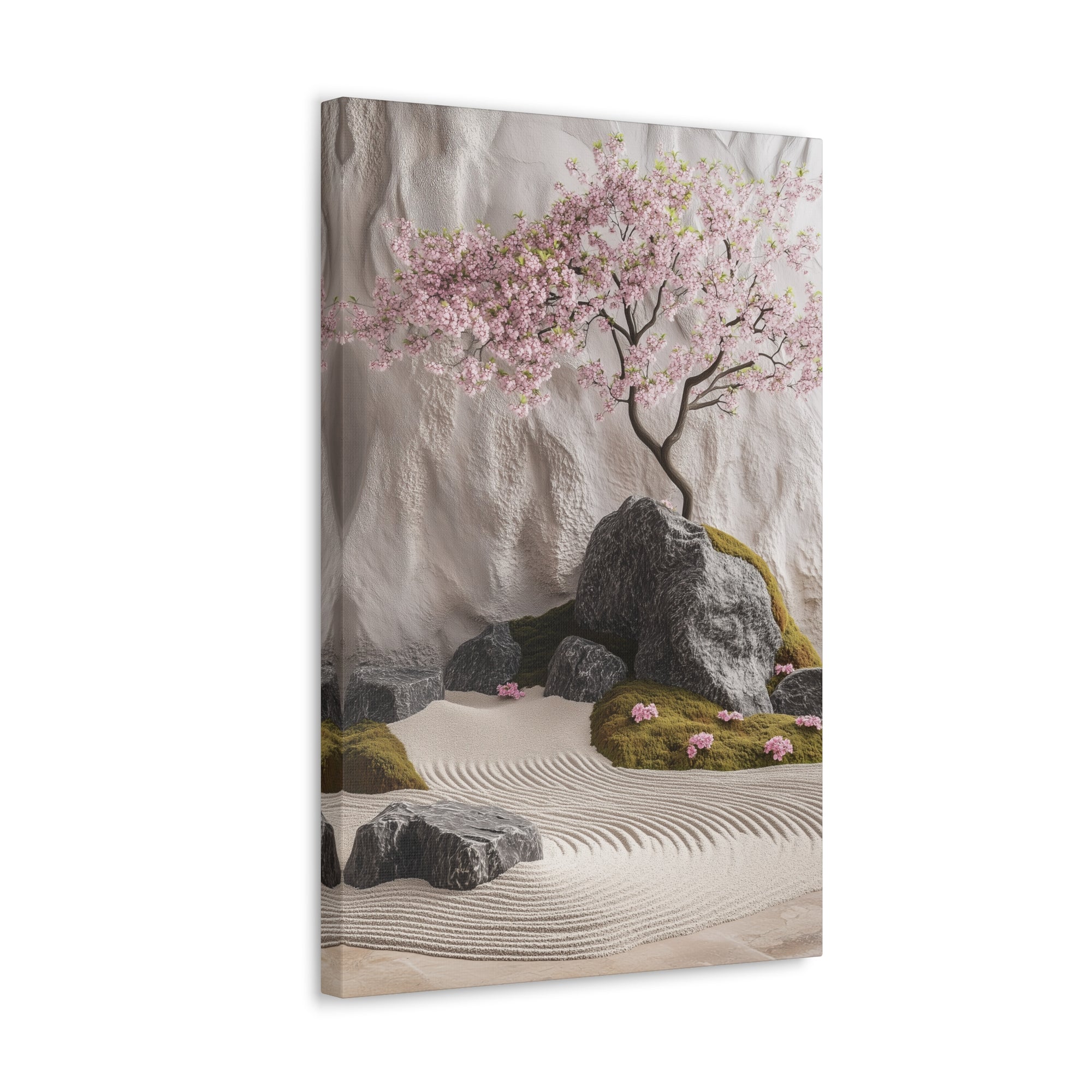 Zen Japanese Garden Canvas Wall Art - SynthFrame