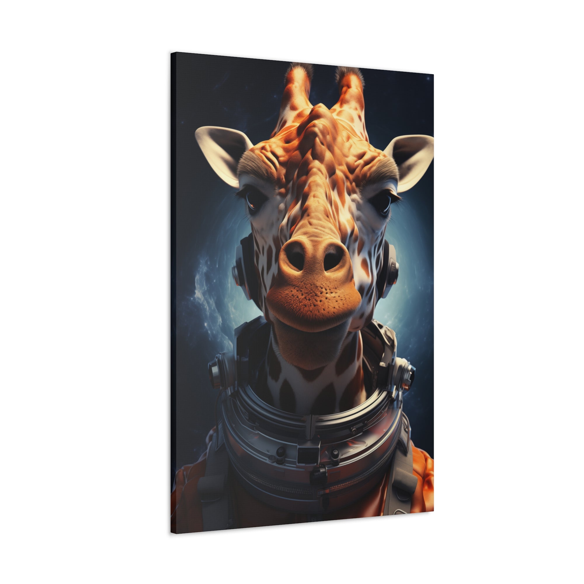 AstroGiraffe 1 Canvas Wall Art - SynthFrame