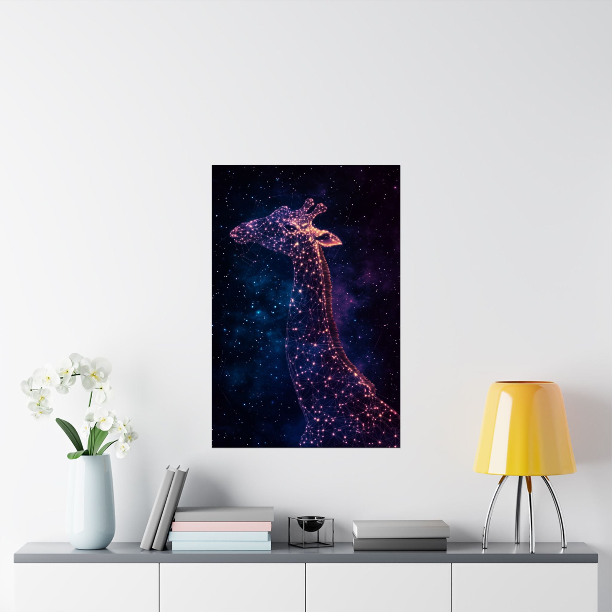 Constellation Giraffe Poster