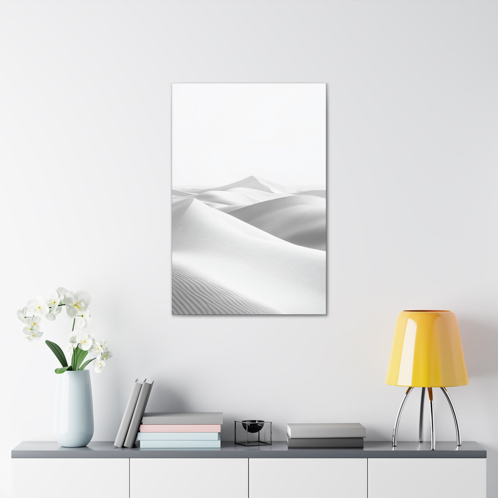 Minimalist Desert Dunes Canvas Wall Art - SynthFrame