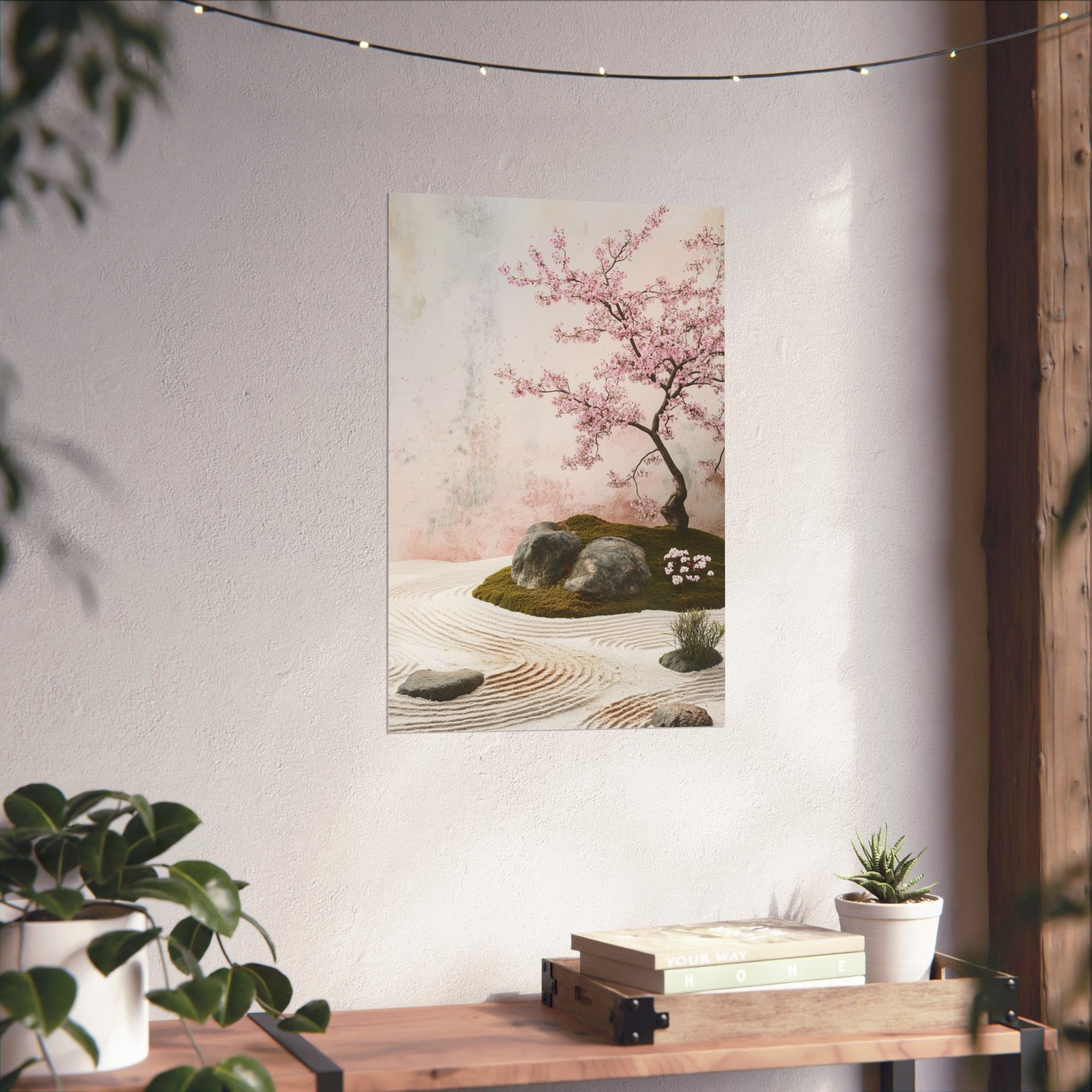 Zen Japanese Garden Poster Wall Art - SynthFrame