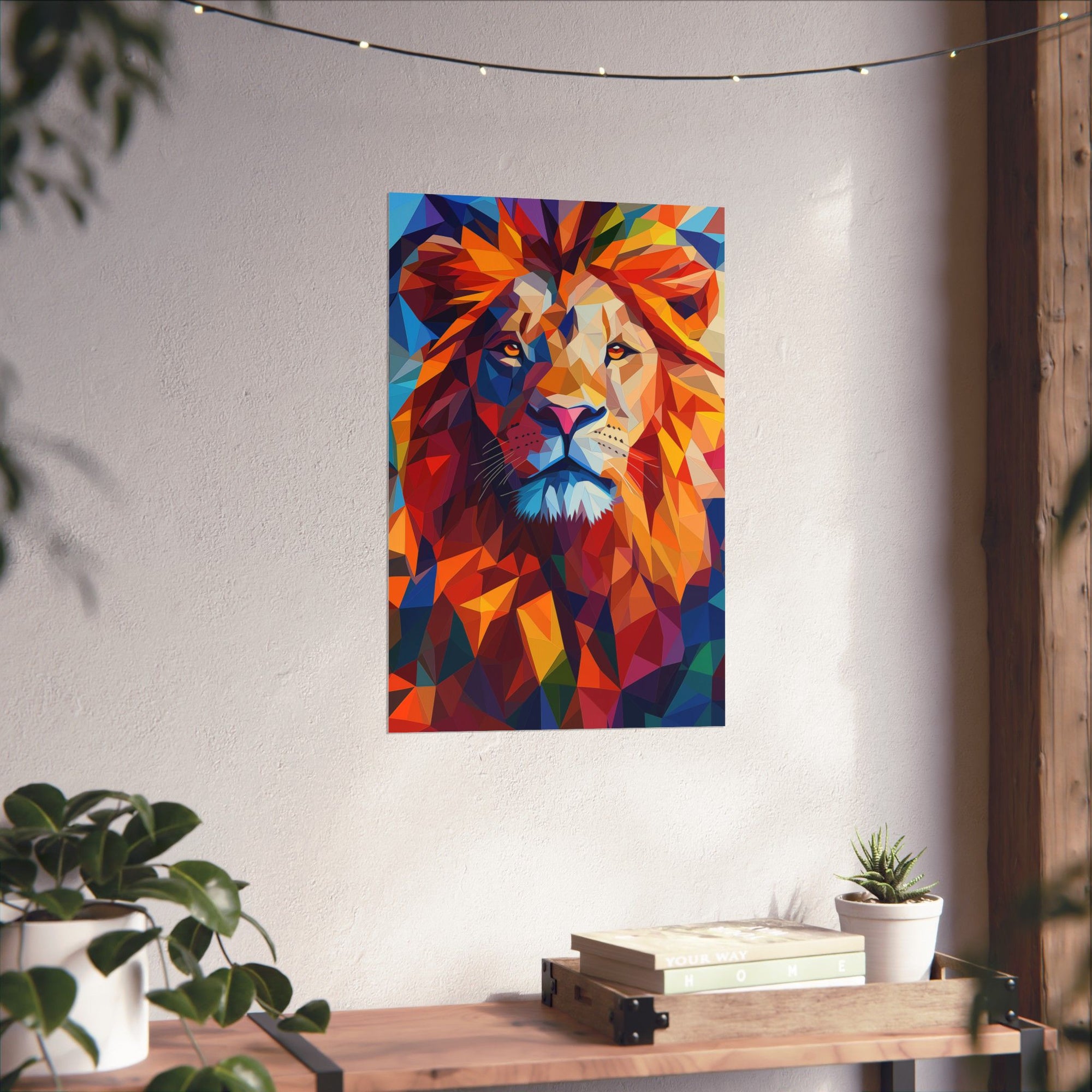 Crystalline Lion Poster