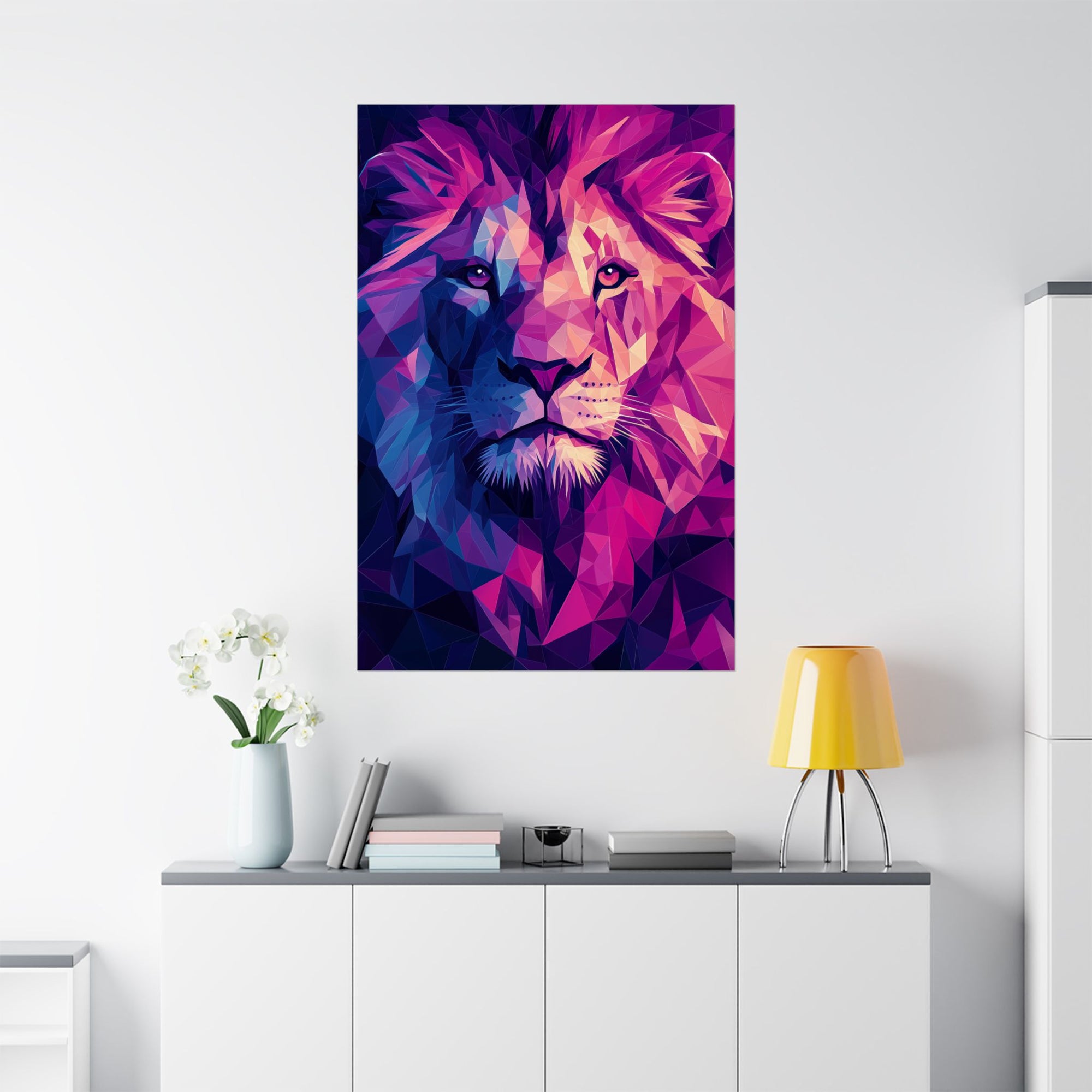 Crystalline Lion Poster