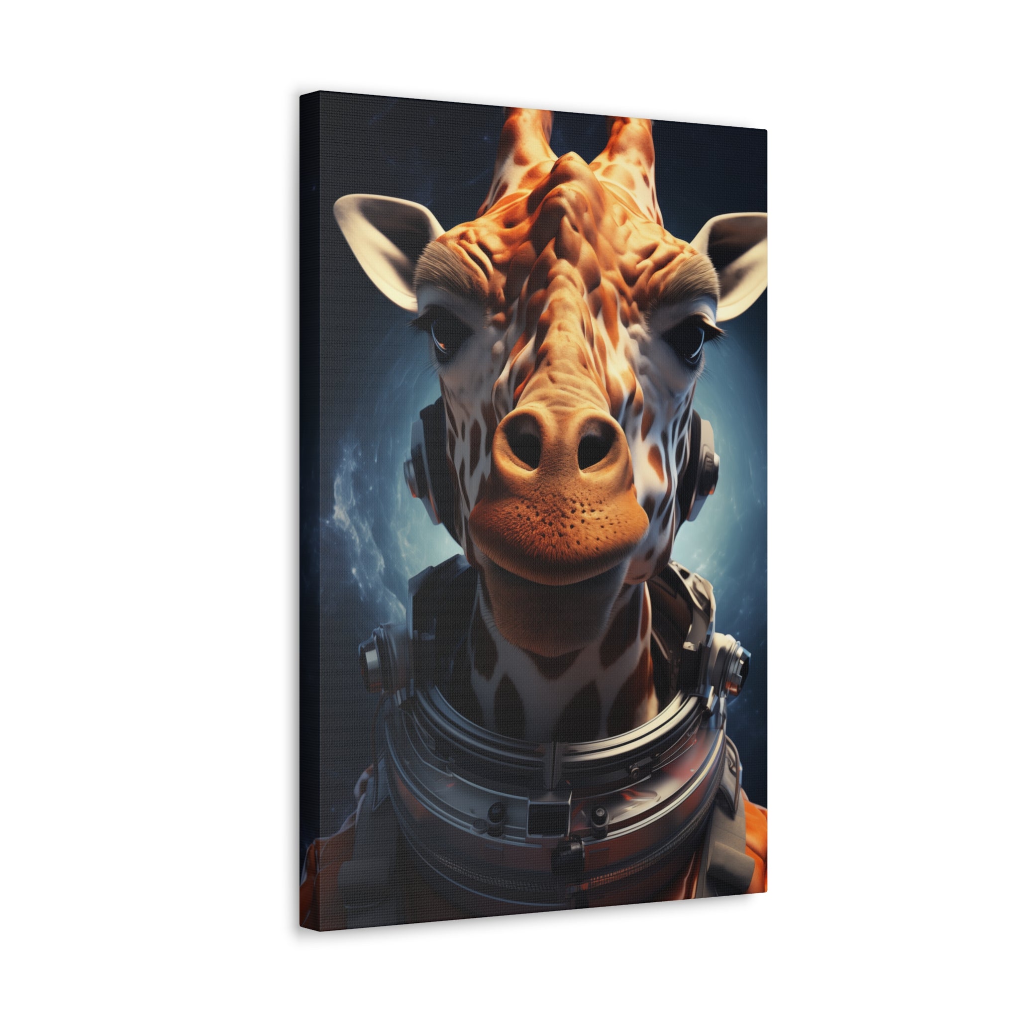 AstroGiraffe 1 Canvas Wall Art - SynthFrame