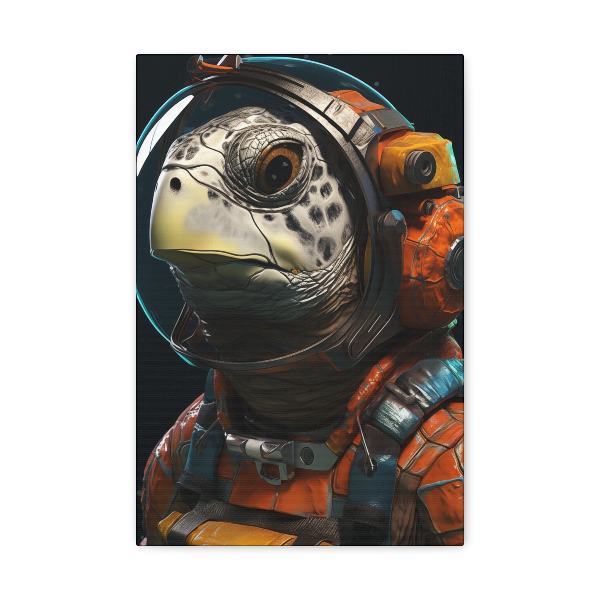 AstroTurtle 2 Canvas Wall Art - SynthFrame