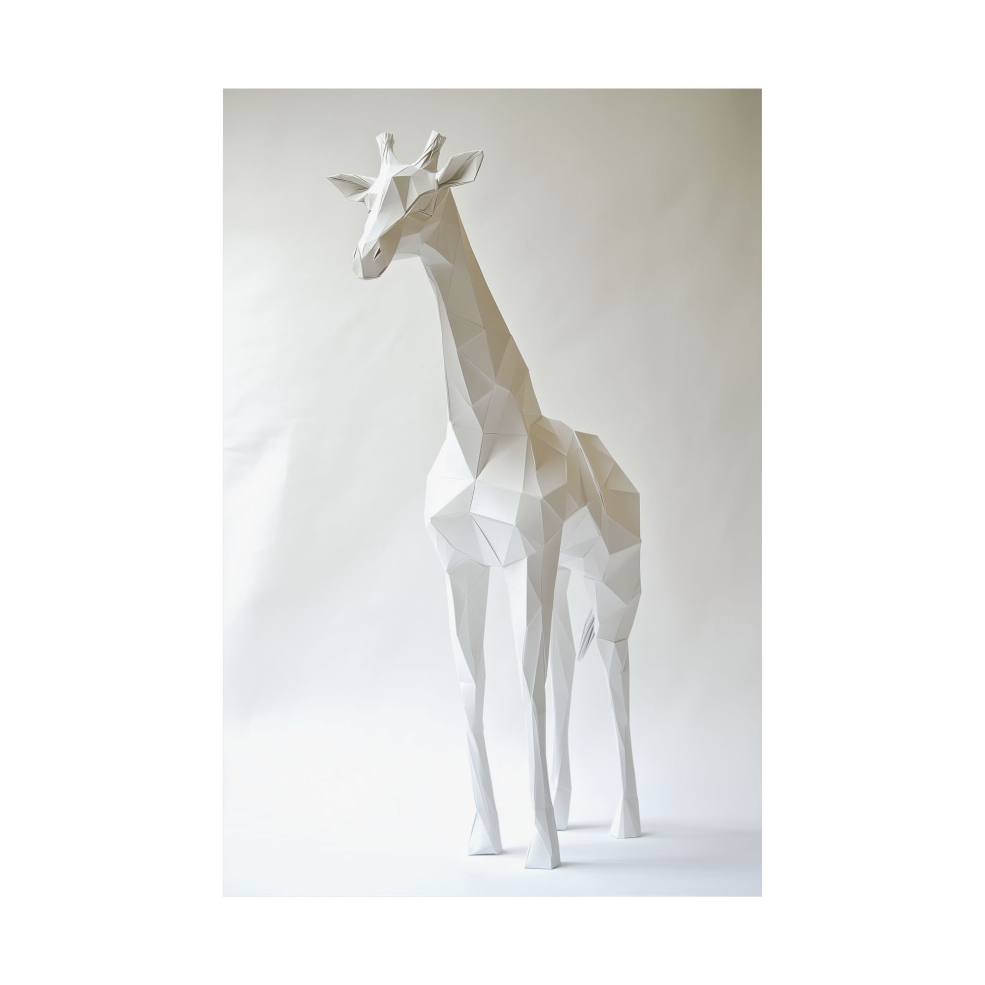 Folded Giraffe Poster