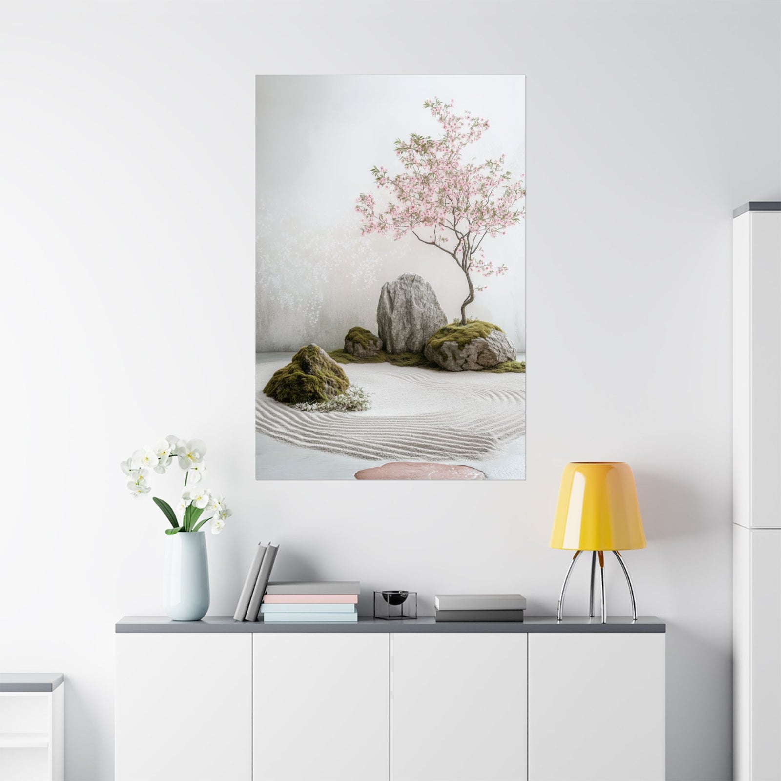 Zen Japanese Garden Poster Wall Art - SynthFrame