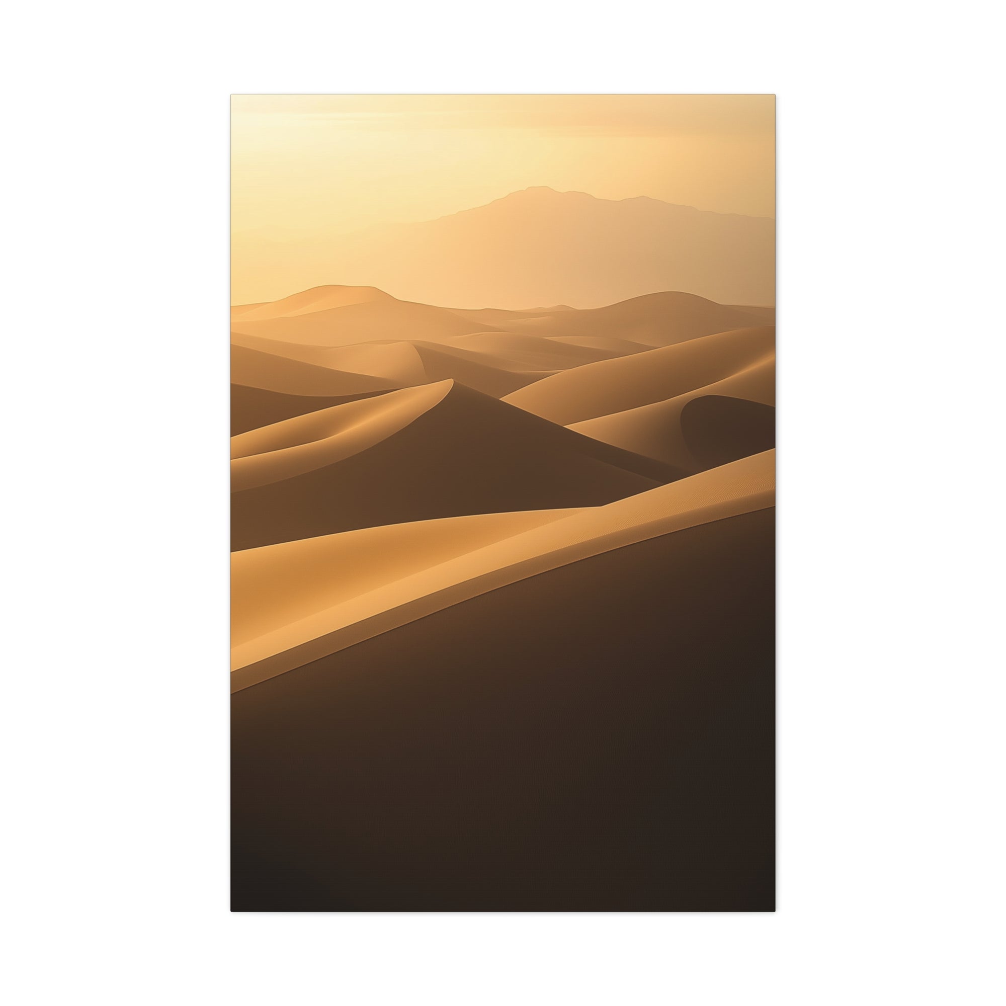 Minimalist Desert Dunes Canvas Wall Art - SynthFrame