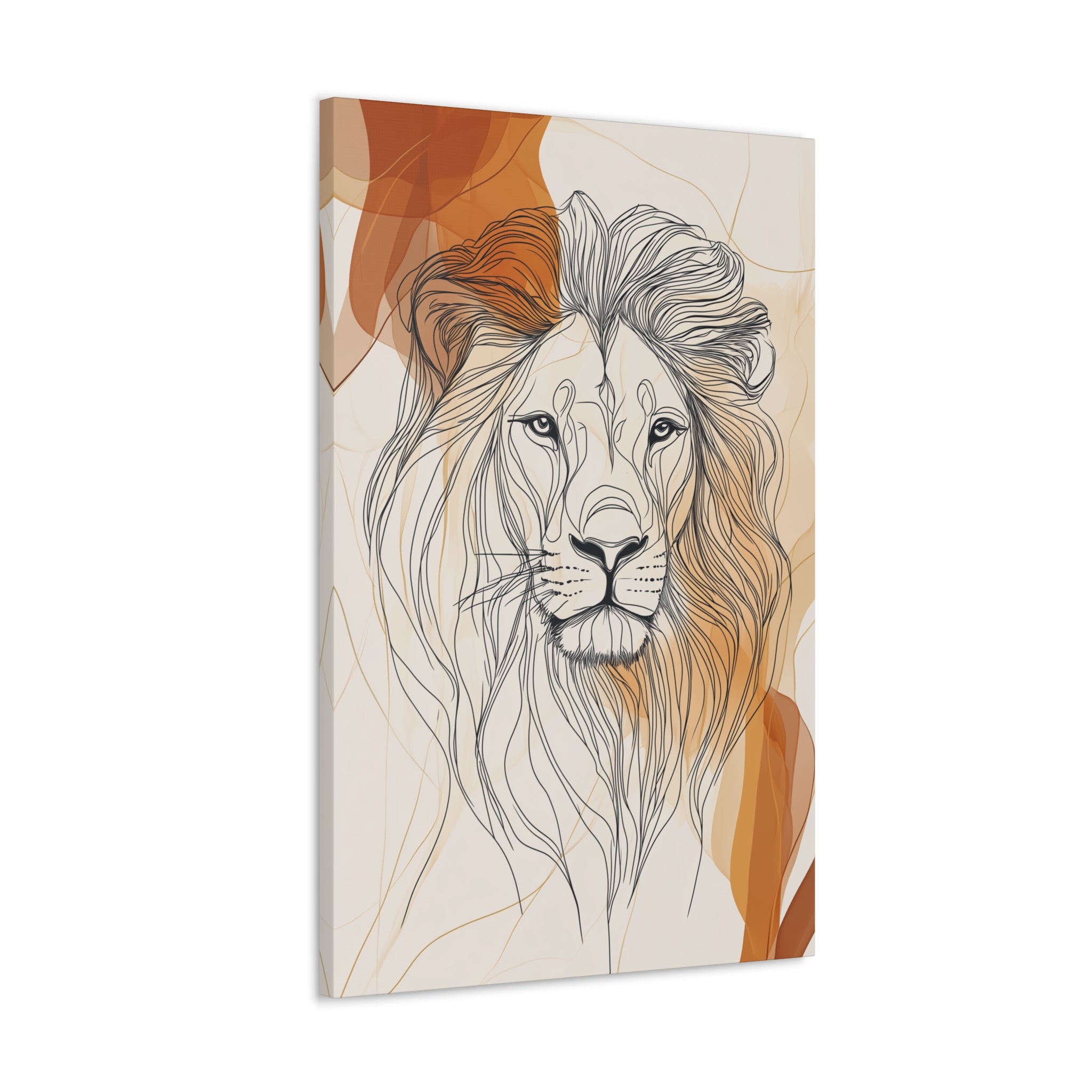 Essence of Lion Canvas Wall Art - SynthFrame