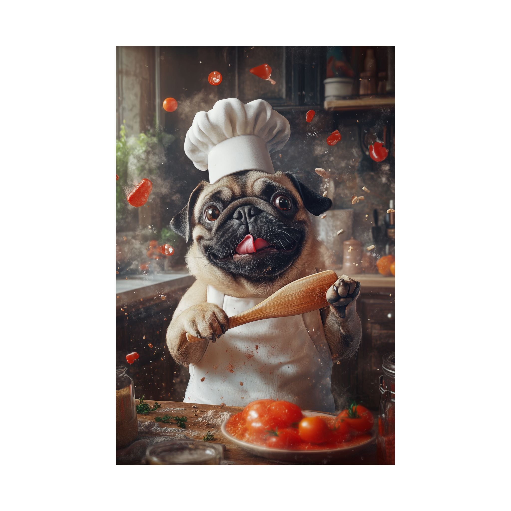 Chef Pug Poster