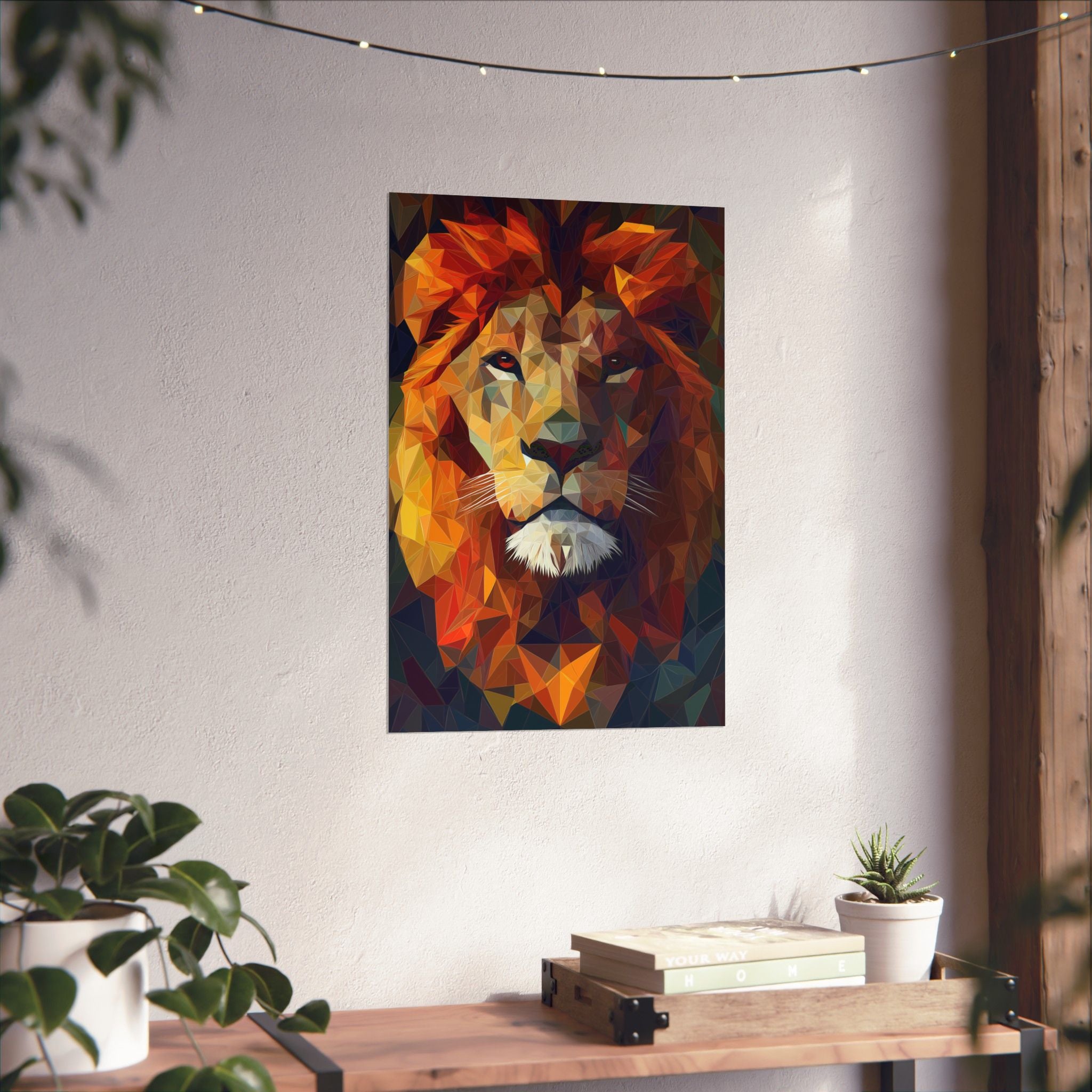 Crystalline Lion Poster