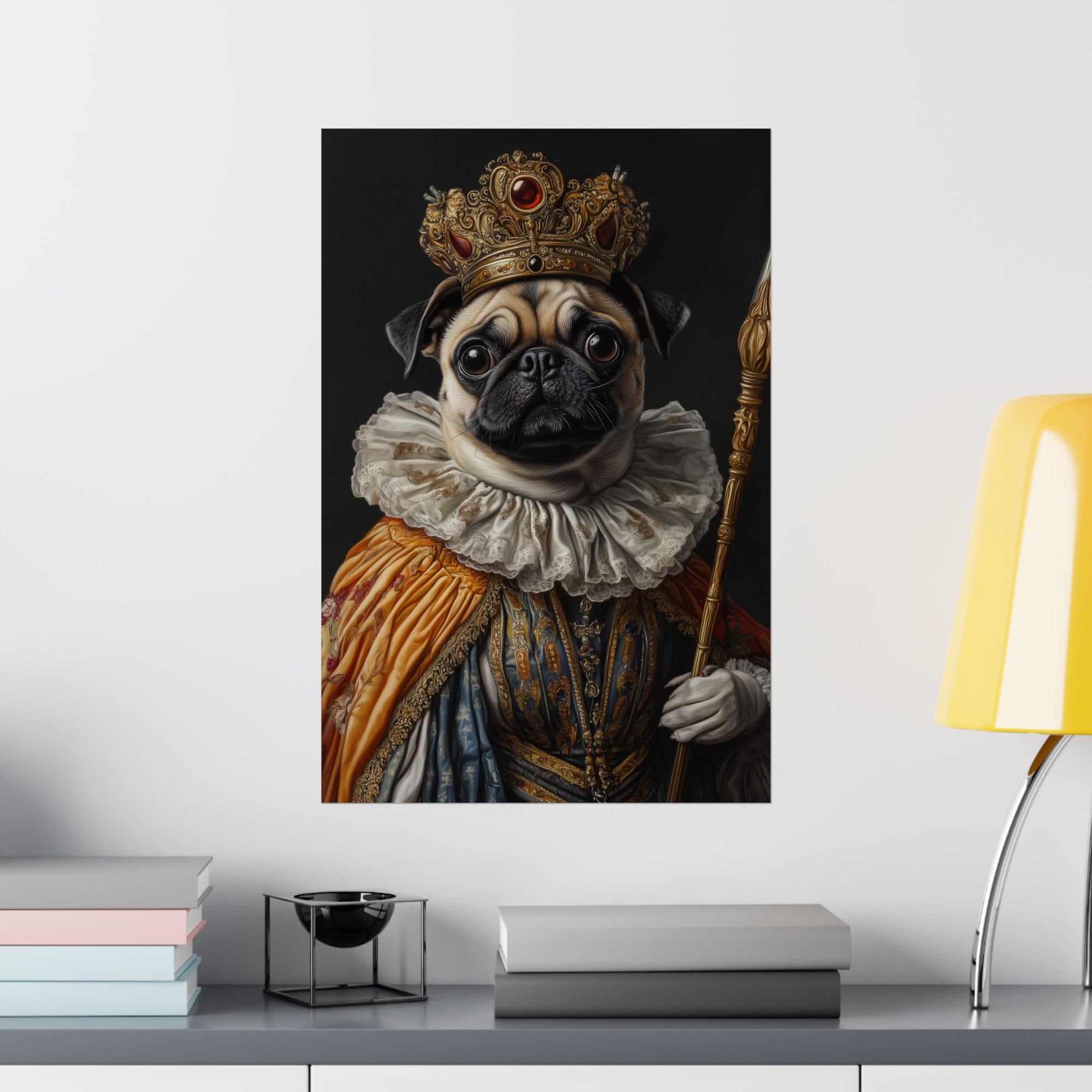 Renaissance Pug Poster