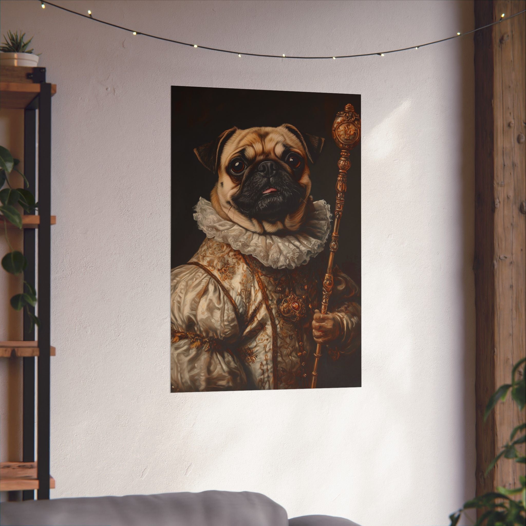 Renaissance Pug Poster