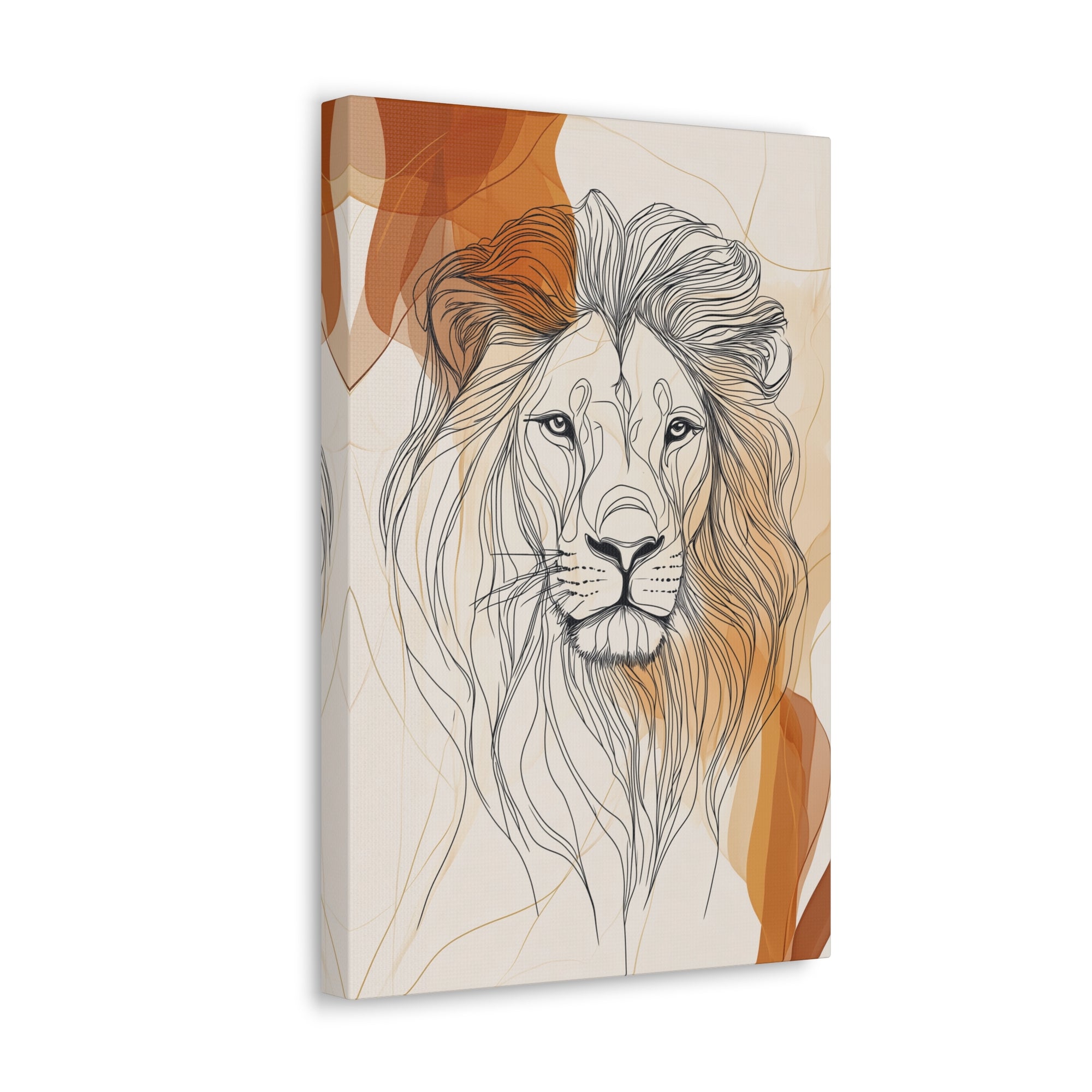 Essence of Lion Canvas Wall Art - SynthFrame