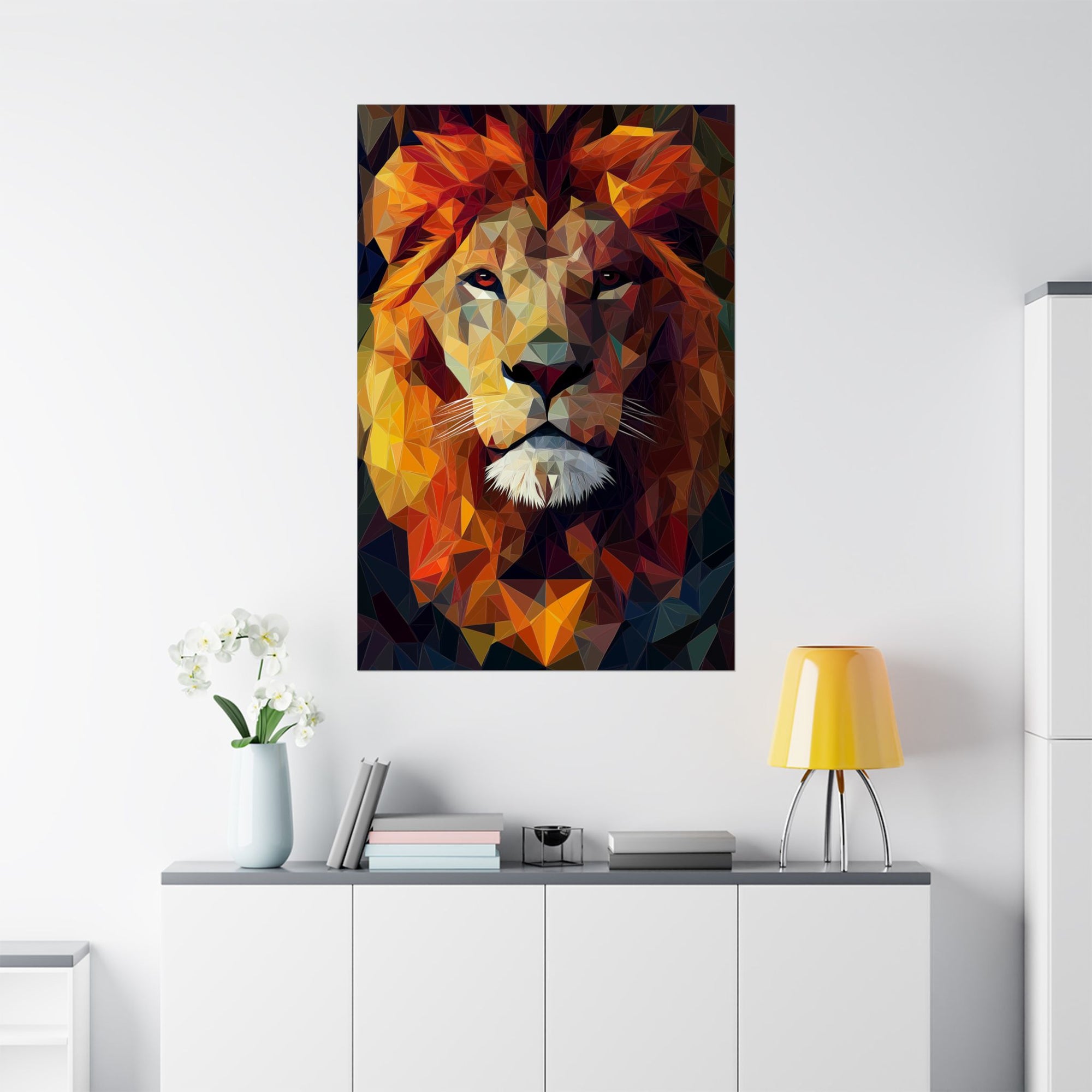 Crystalline Lion Poster