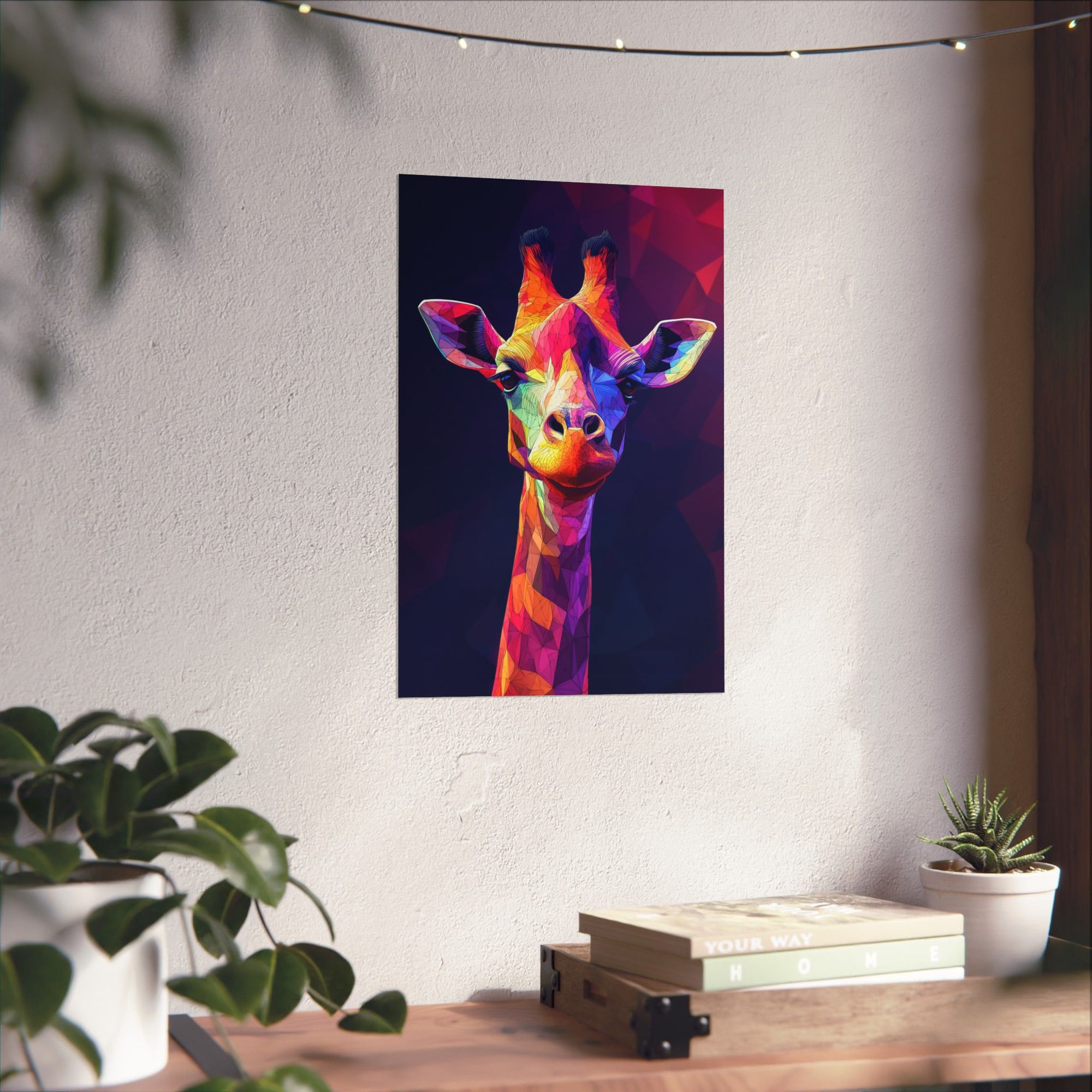 Crystalline Giraffe Poster