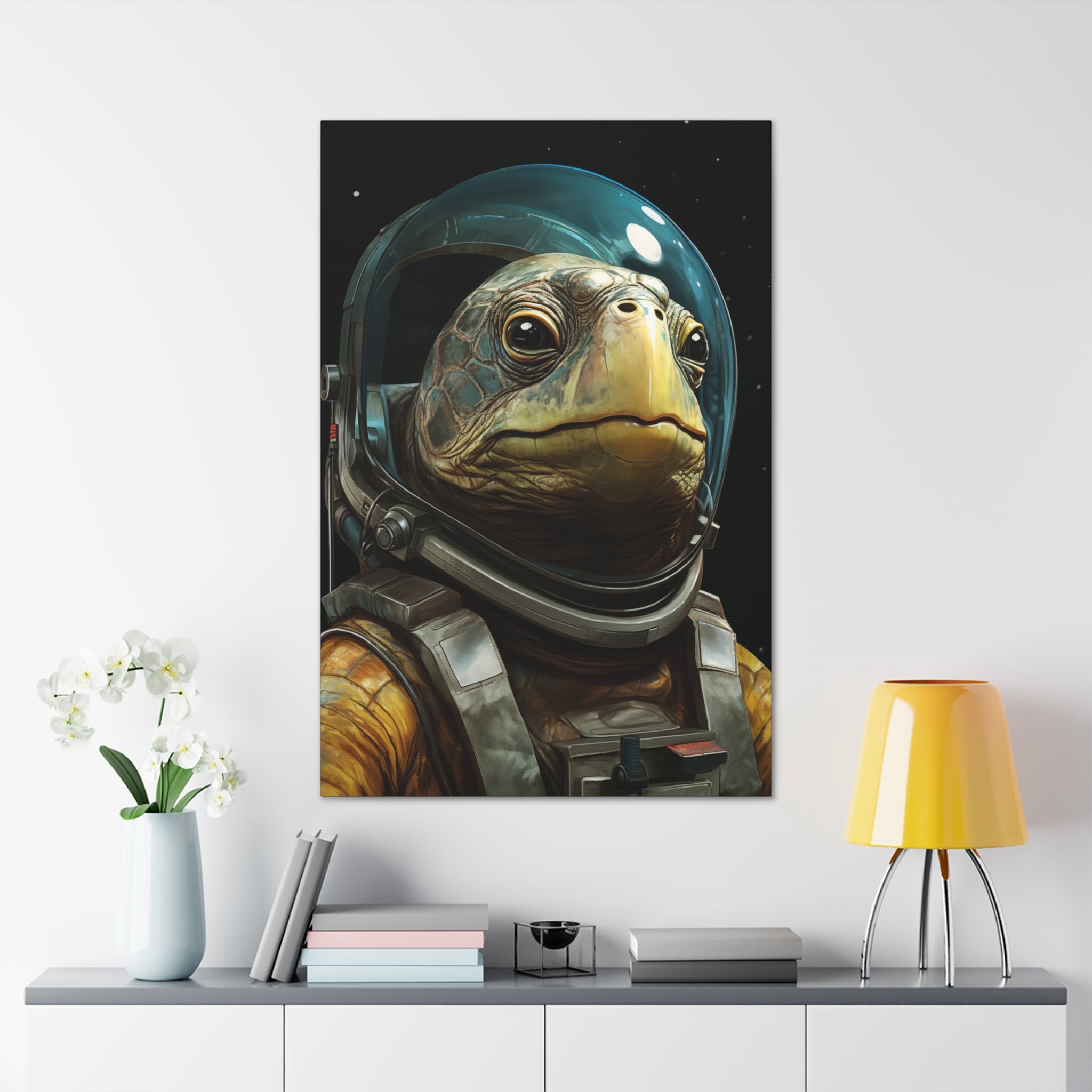 AstroTurtle 1 Canvas Wall Art - SynthFrame