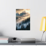 Misty Mountain Dreamscape Poster Wall Art - SynthFrame