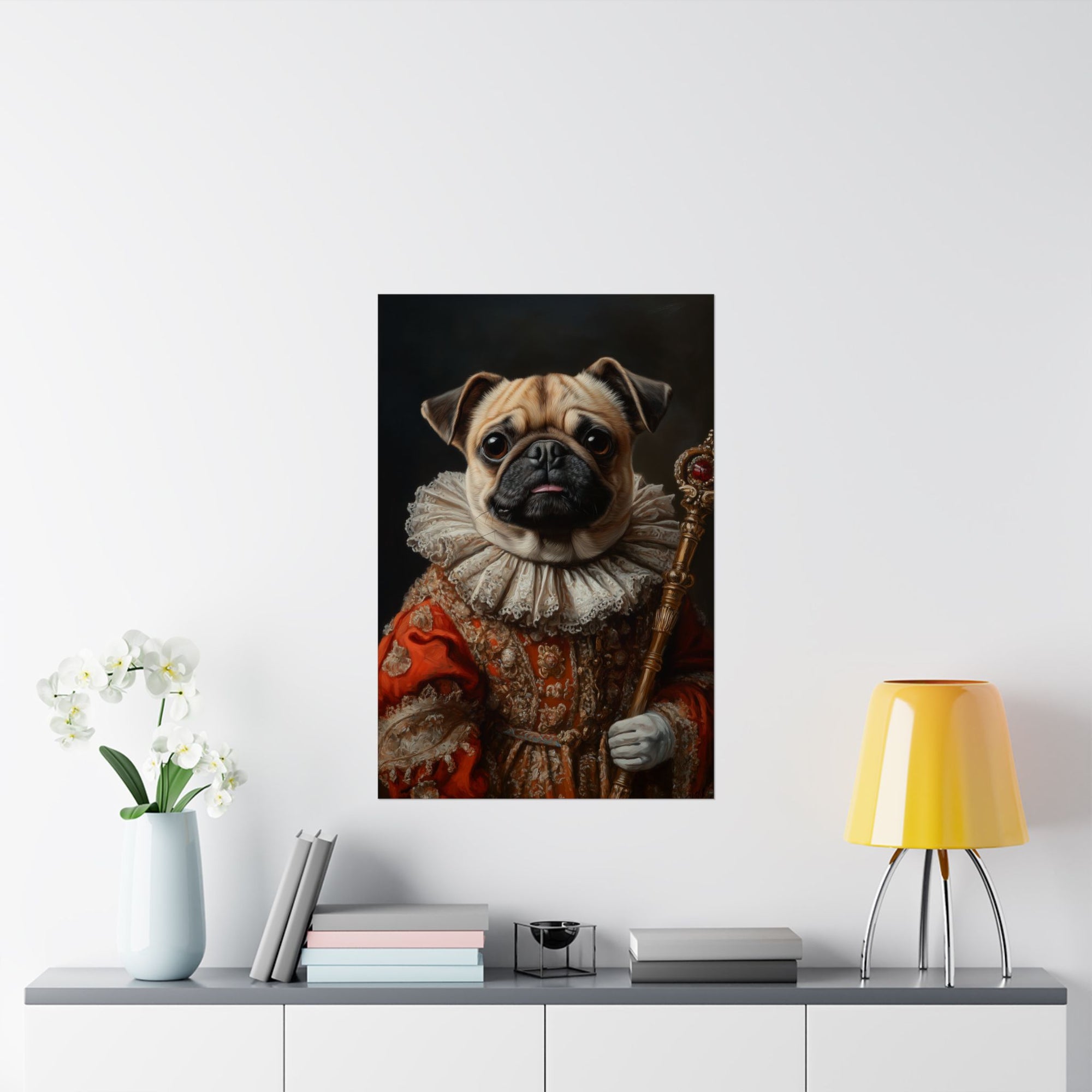 Renaissance Pug Poster