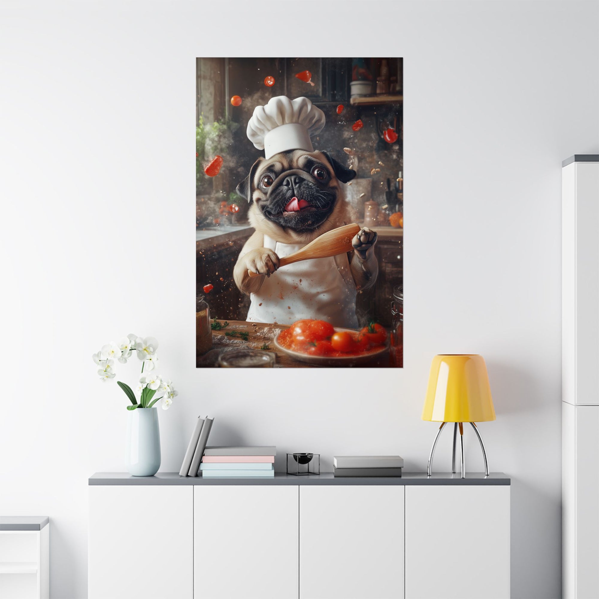 Chef Pug Poster