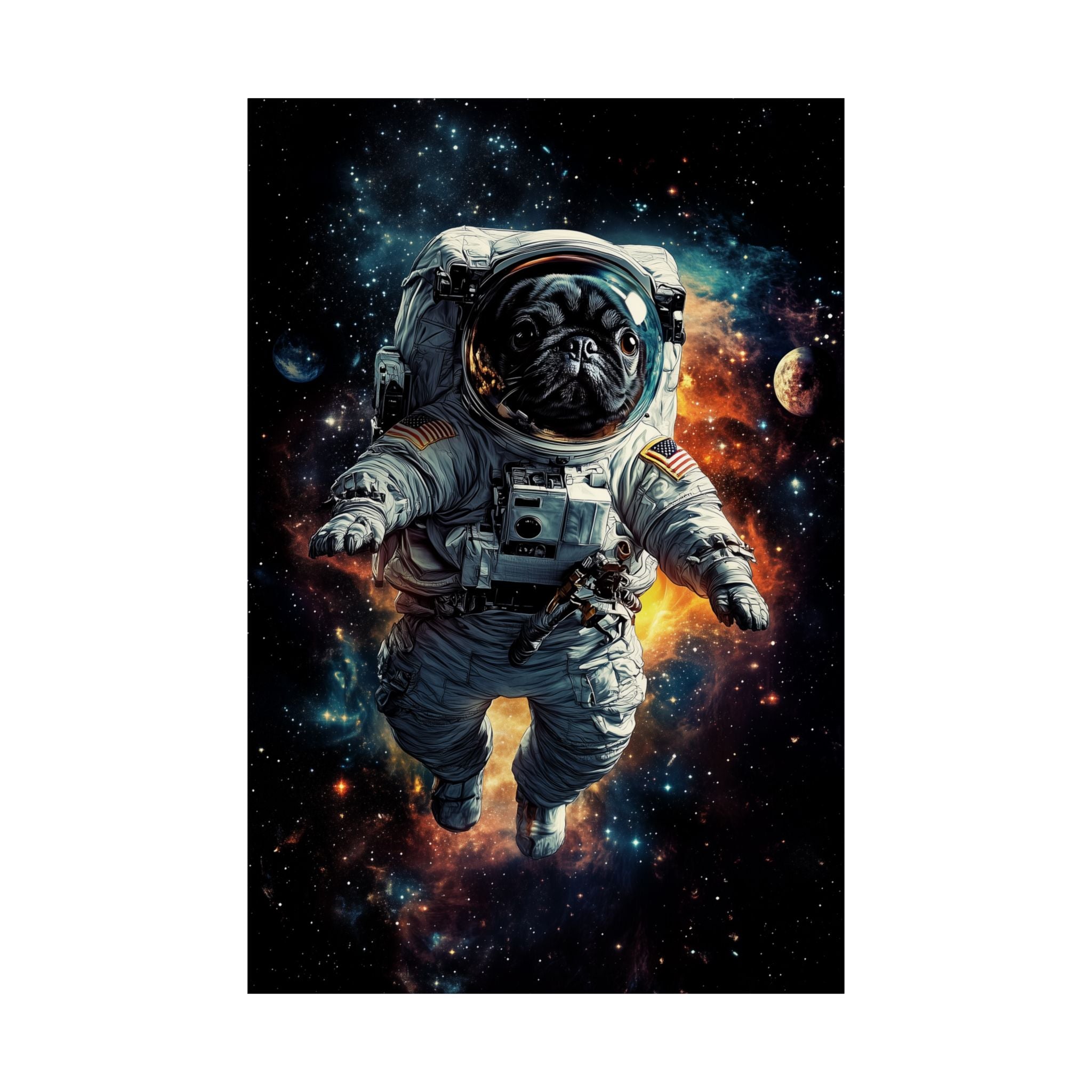 Cosmic Pug Poster