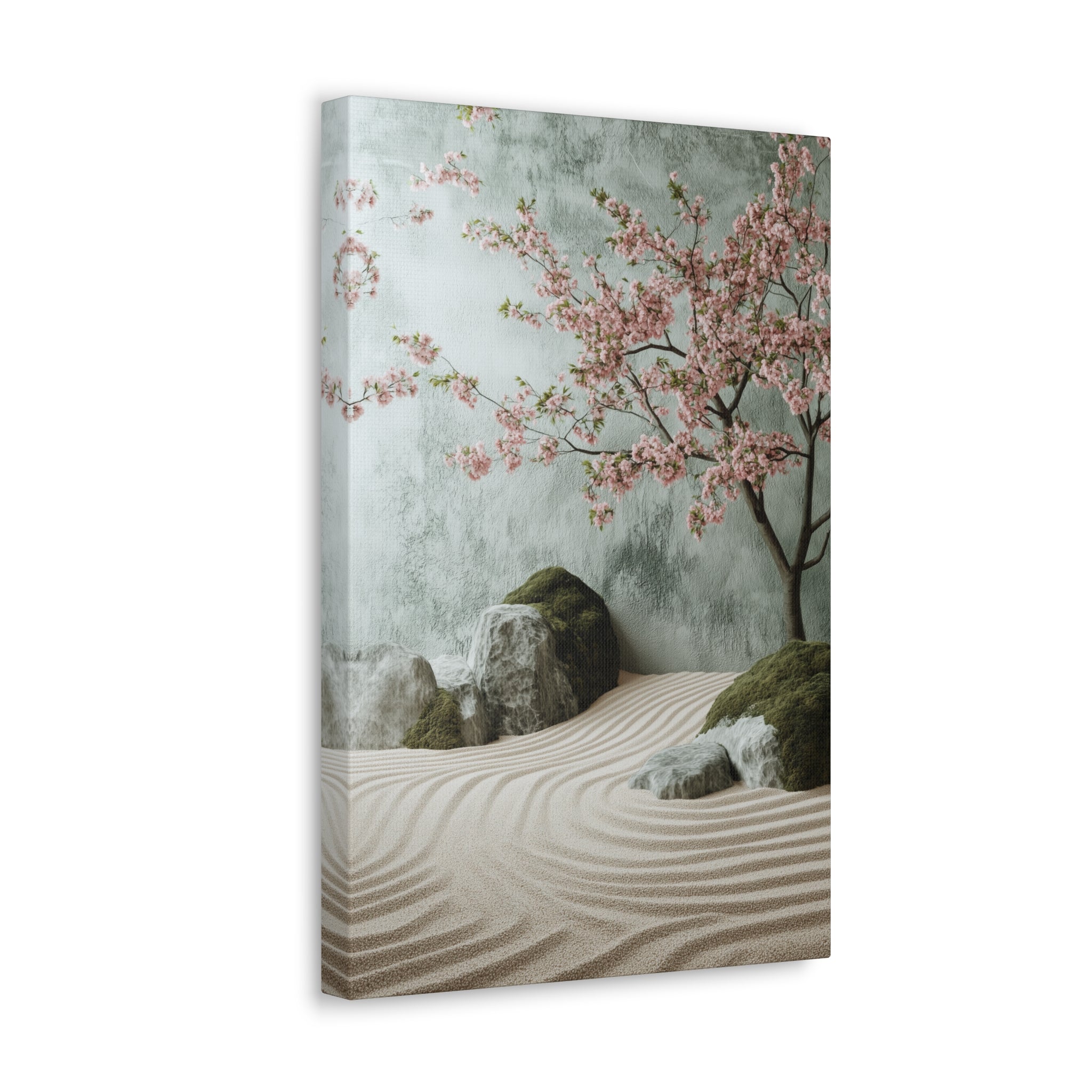 Zen Japanese Garden Canvas Wall Art - SynthFrame