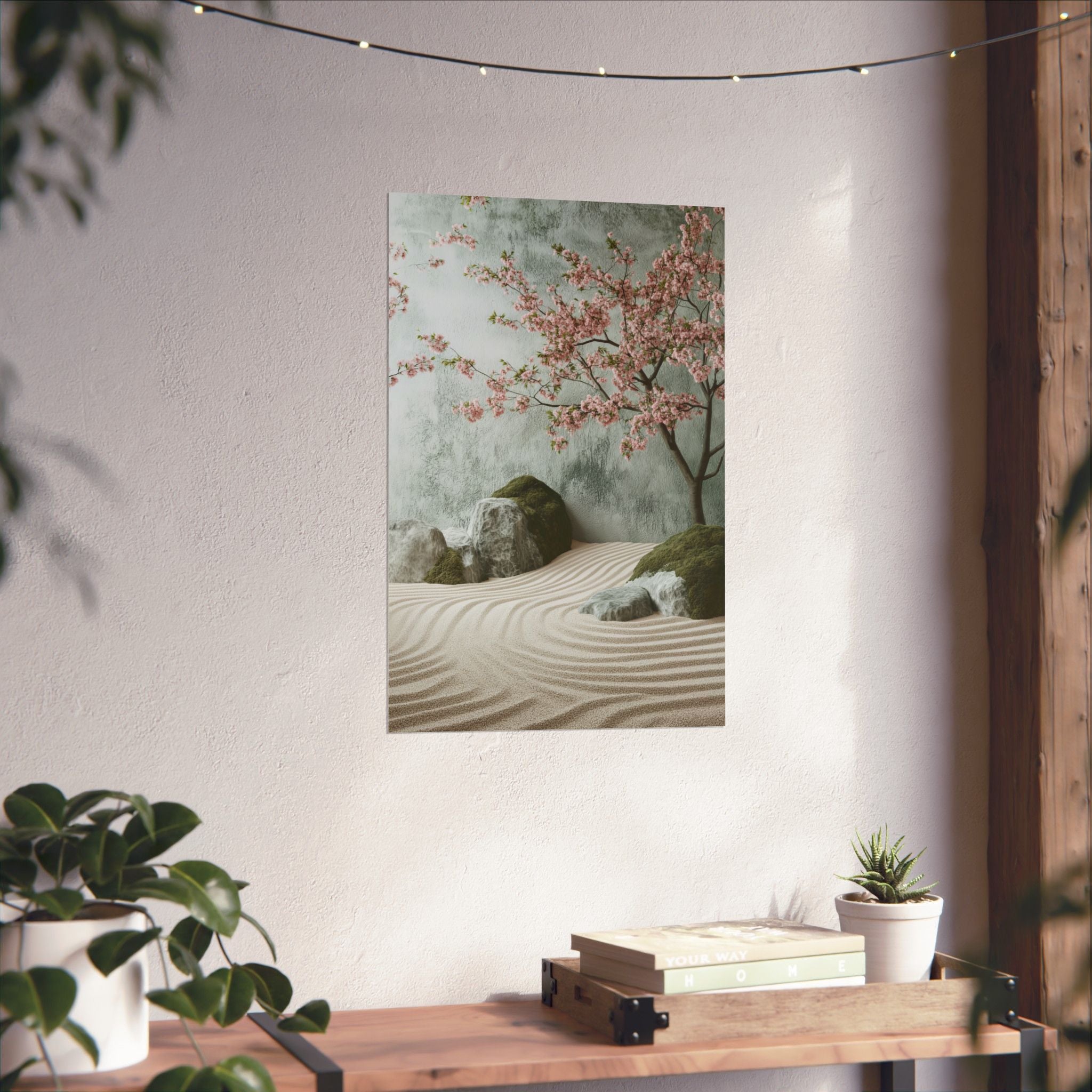 Zen Japanese Garden Poster Wall Art - SynthFrame