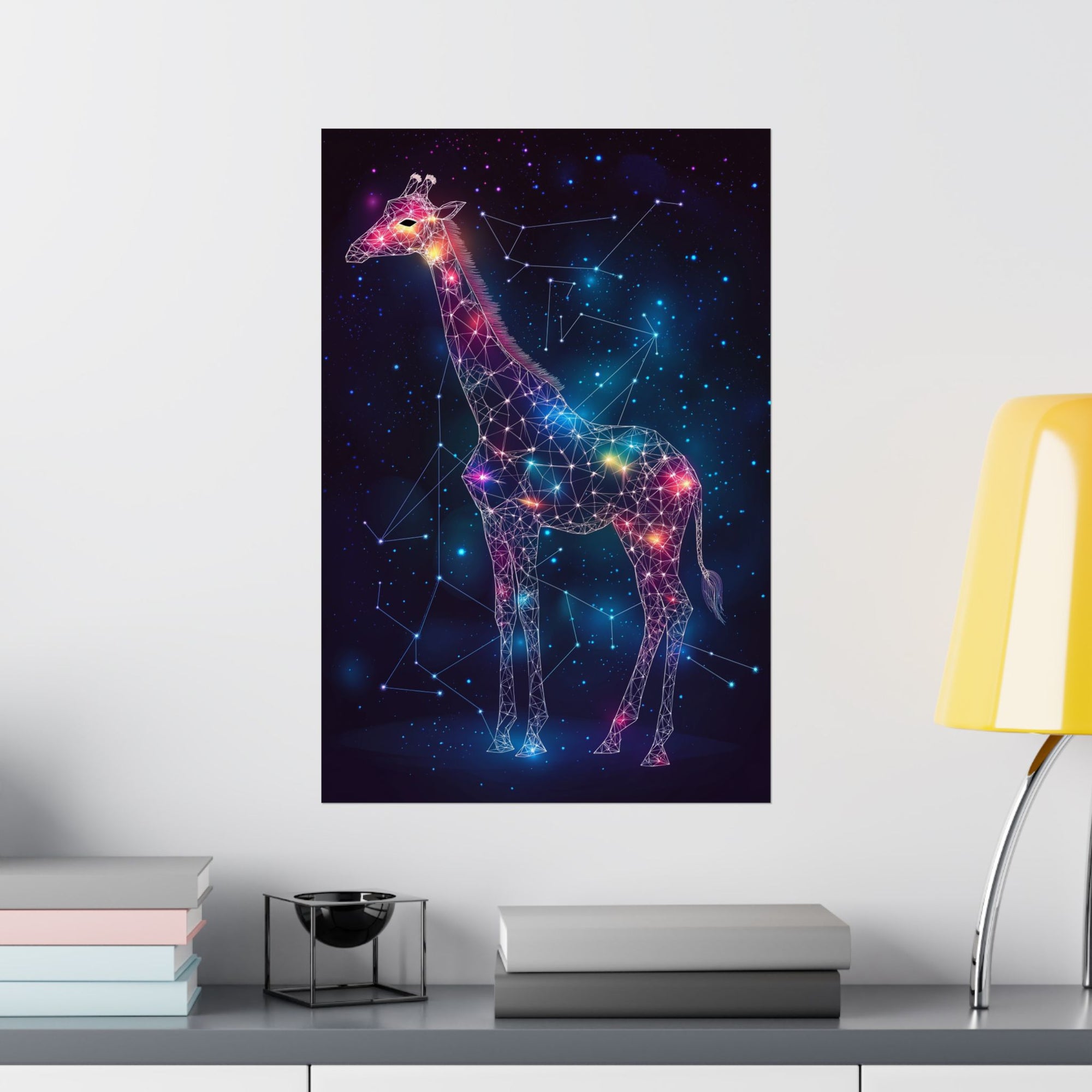 Constellation Giraffe Poster